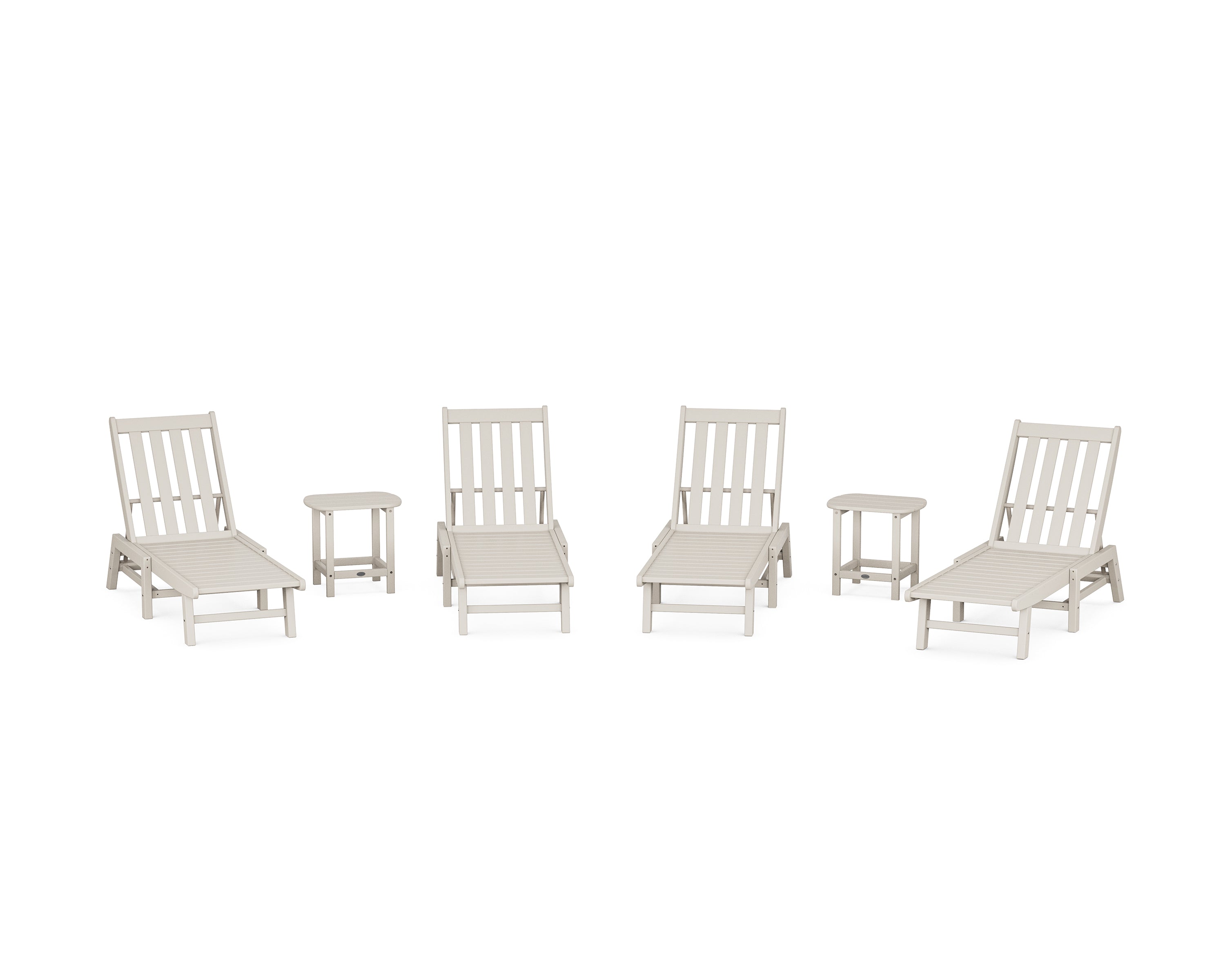 POLYWOOD® Vineyard 6-Piece Chaise Set in Sand