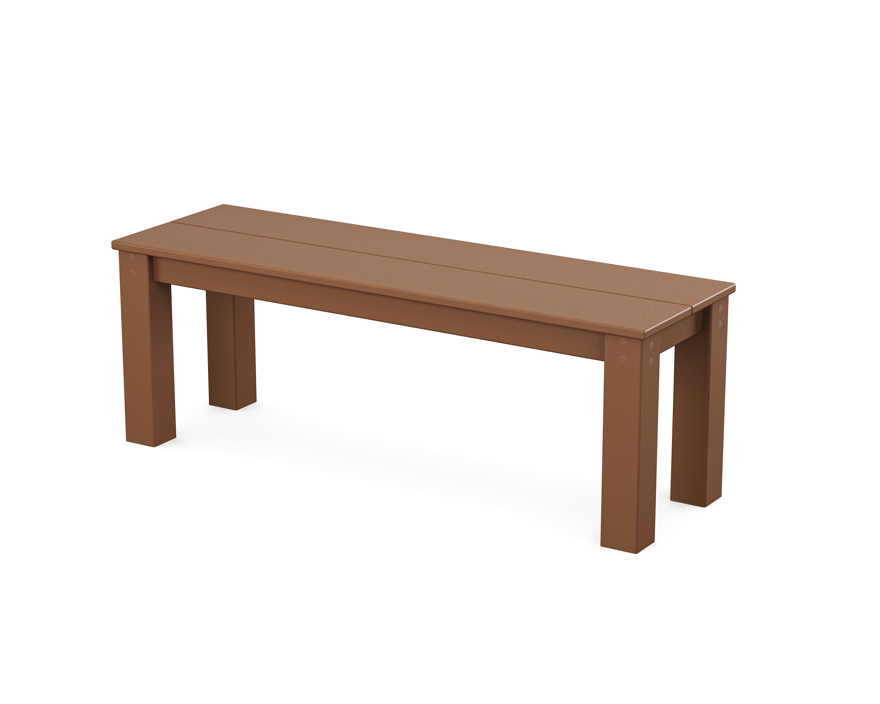 POLYWOOD® Studio Parsons 48" Bench in Teak