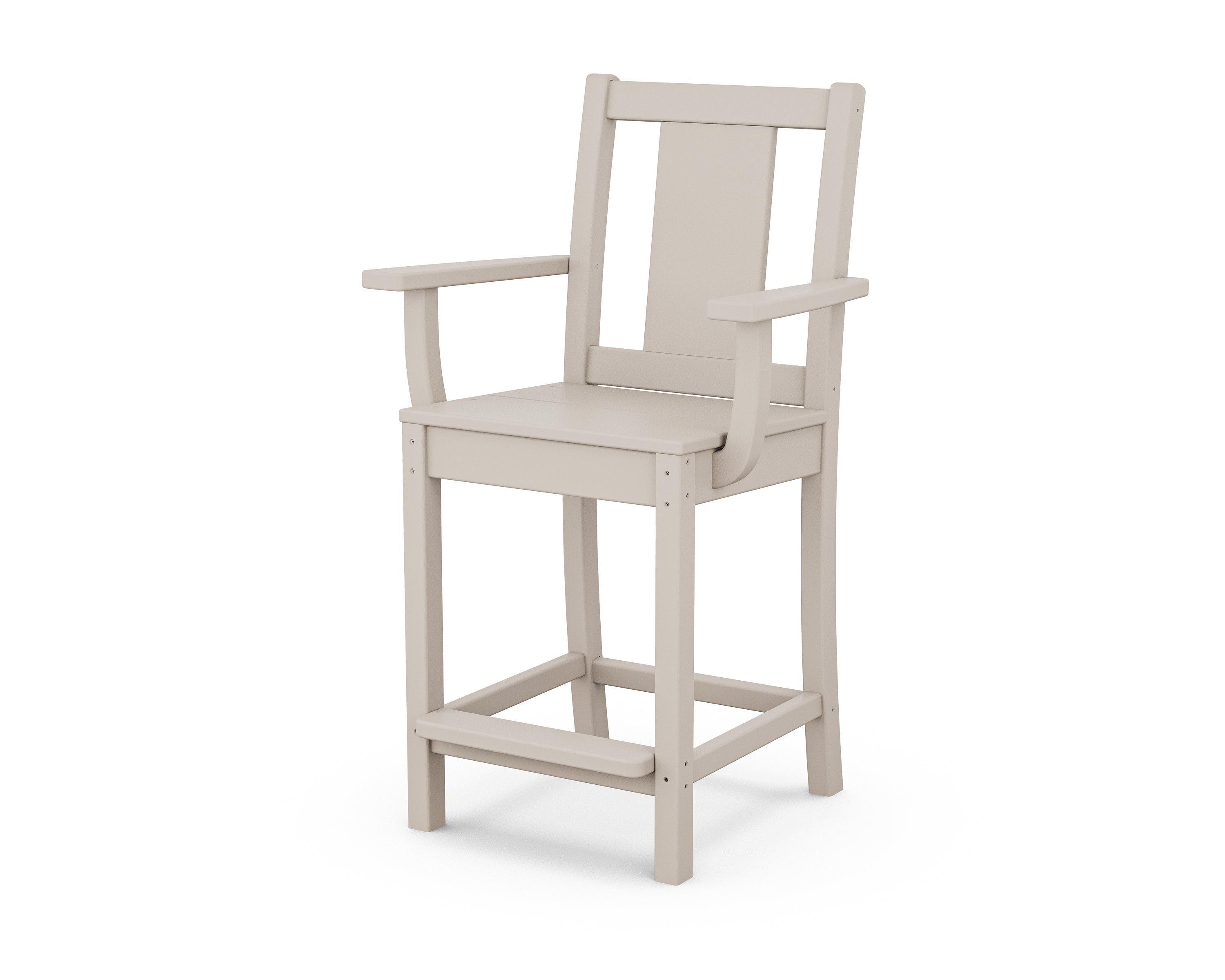 POLYWOOD® Prairie Counter Arm Chair in Sand