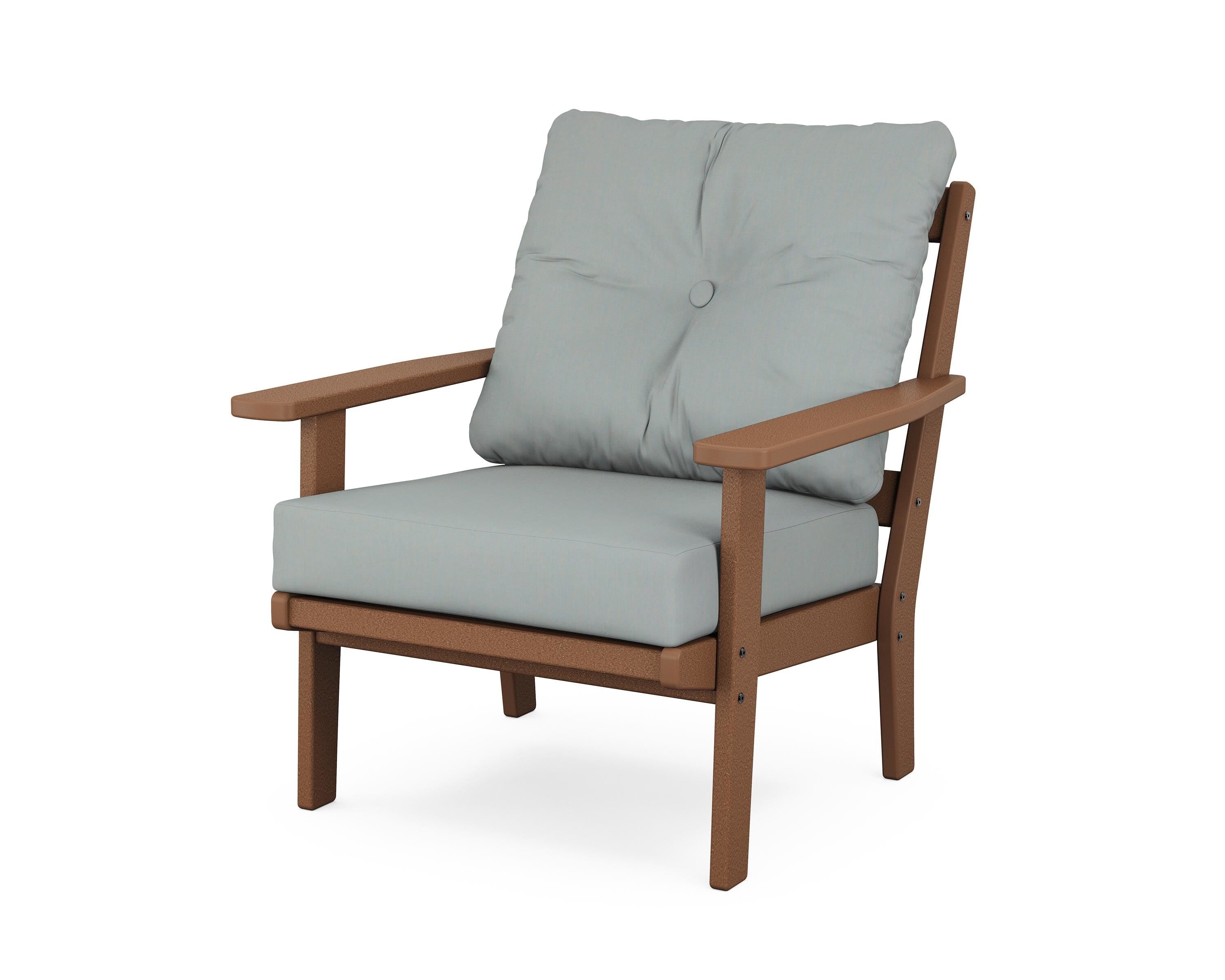 POLYWOOD® Oxford Deep Seating Chair in Teak / Spa