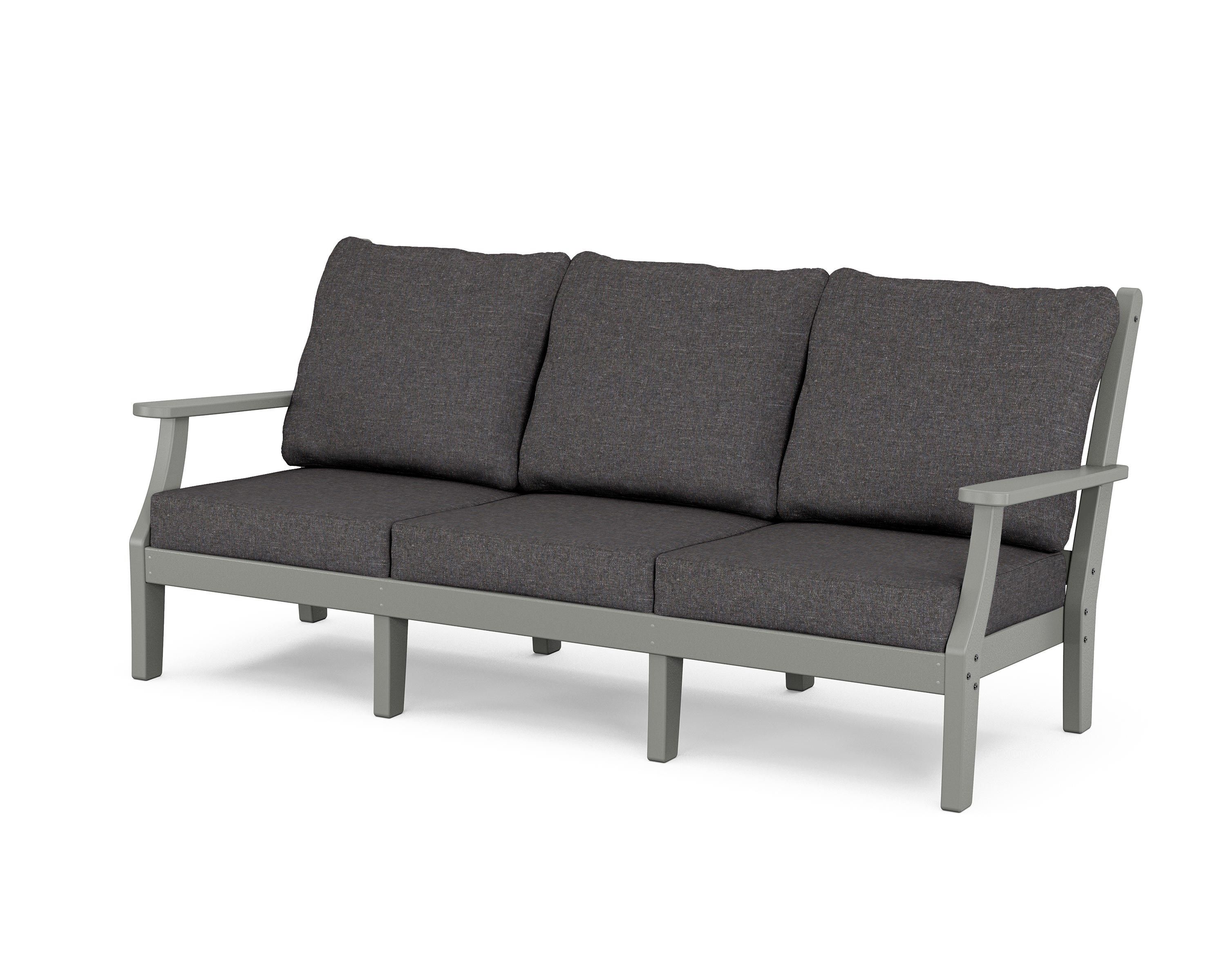 Country Living Wovendale Deep Seating Sofa in Slate Grey / Ash Charcoal