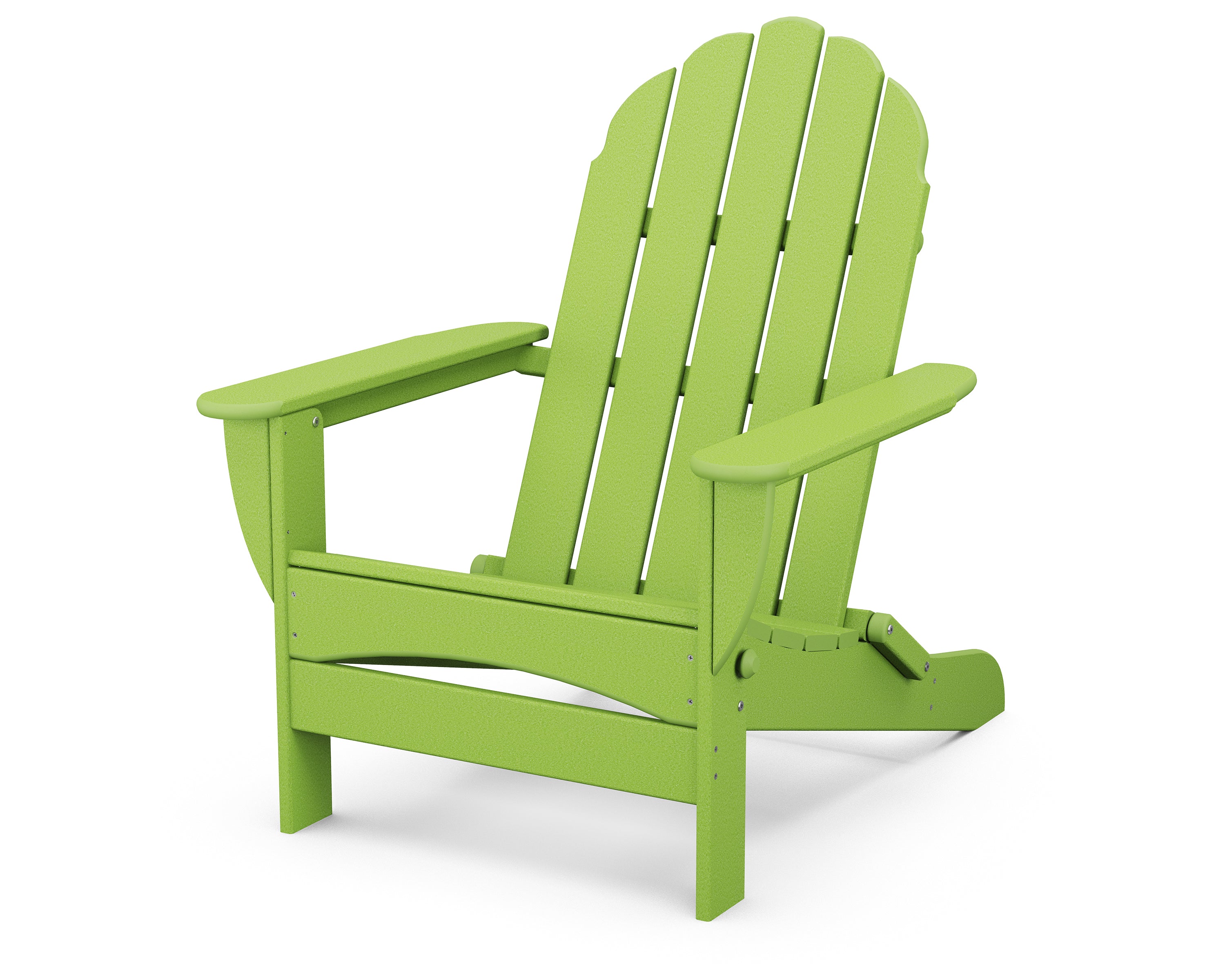 POLYWOOD® Classic Oversized Folding Adirondack Chair in Lime