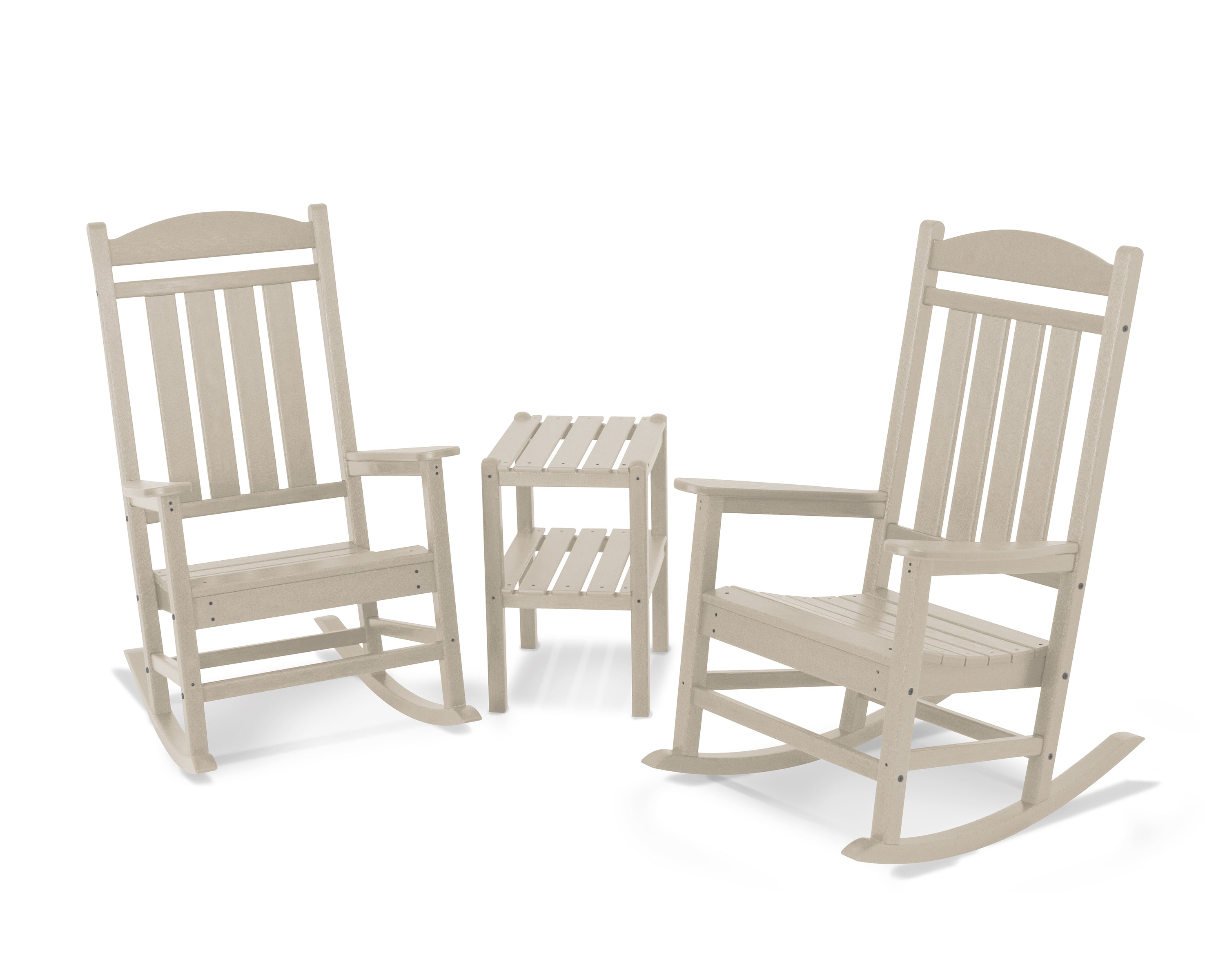 POLYWOOD® Presidential 3-Piece Rocker Set in Sand