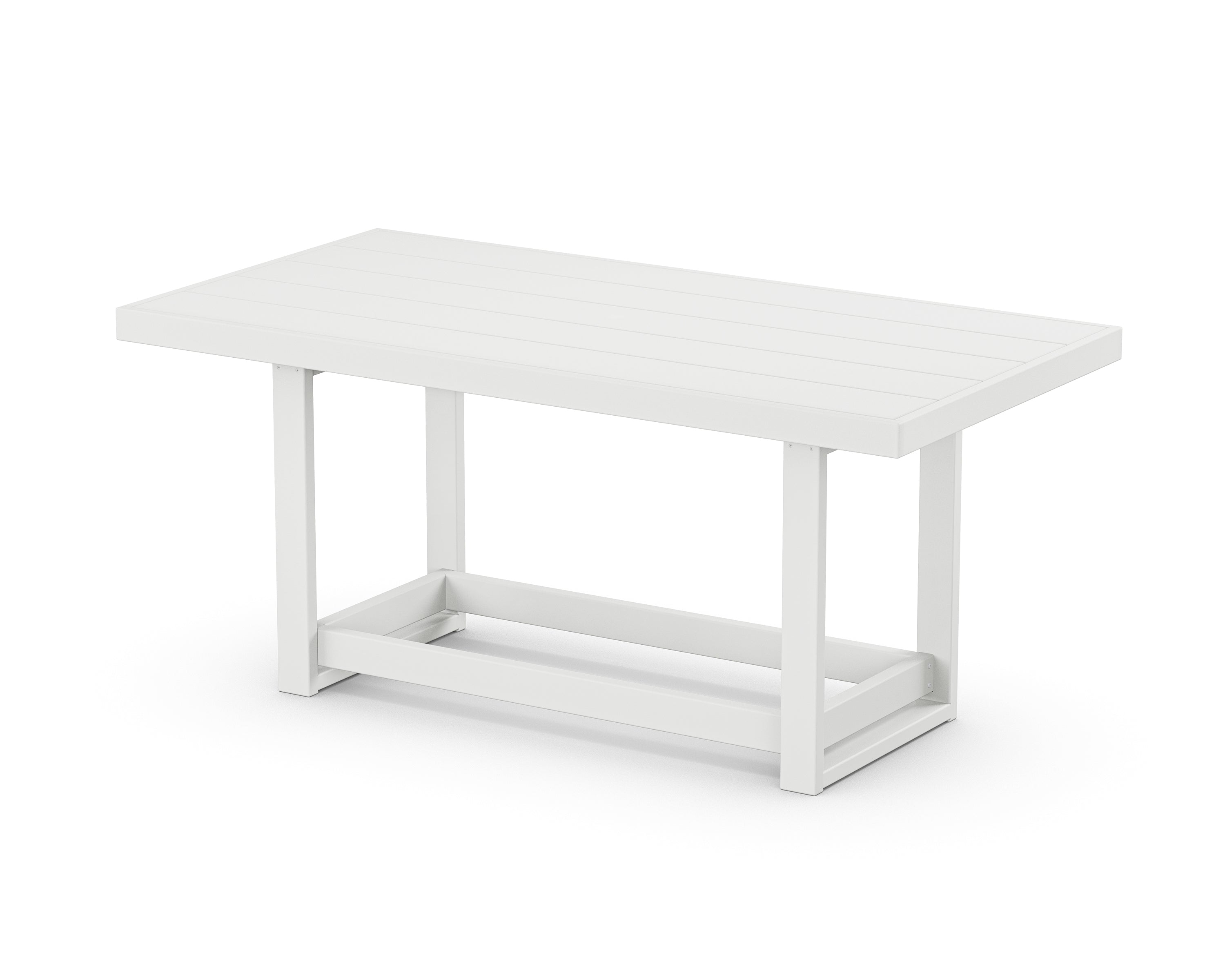 POLYWOOD® EDGE 40 x 78 Counter Table in White