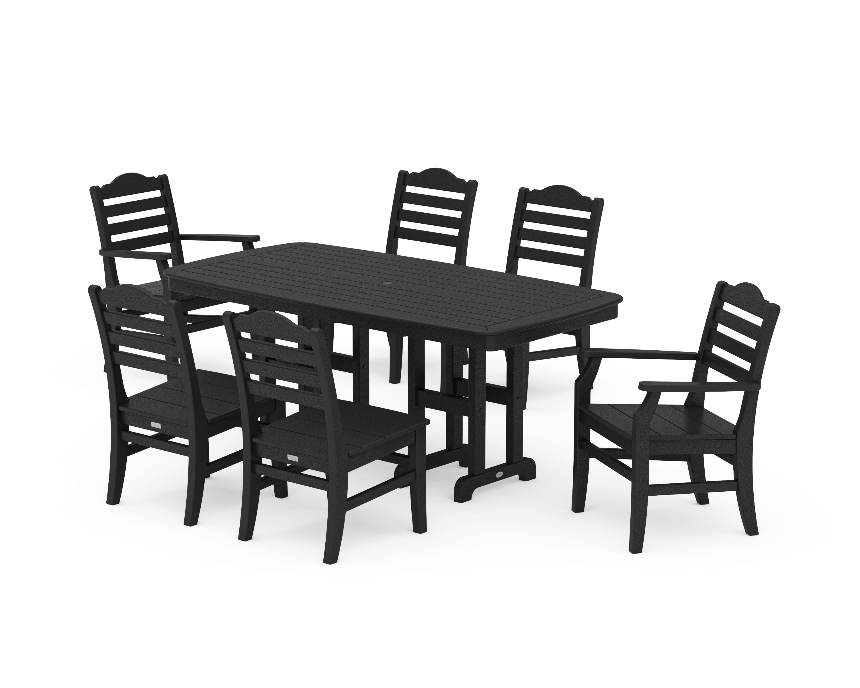 POLYWOOD® Savannah 7-Piece Dining Set in Black