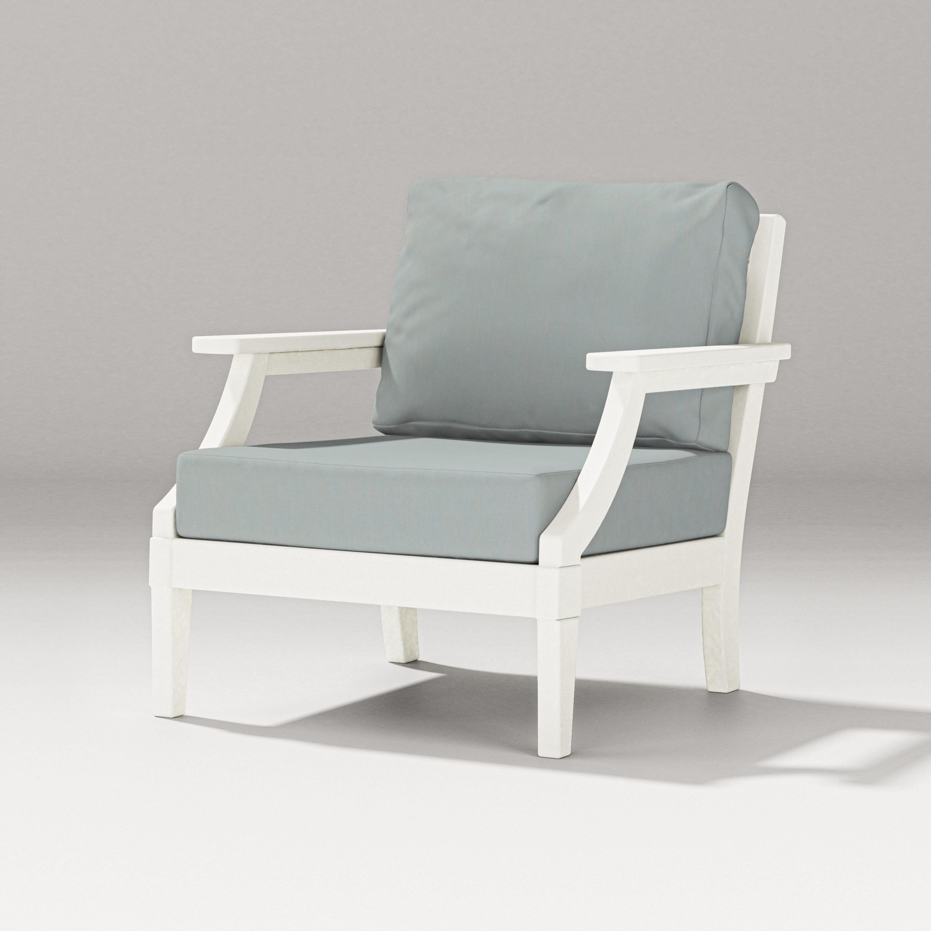 PW Designer Series Estate Lounge Chair in Vintage White / Spa