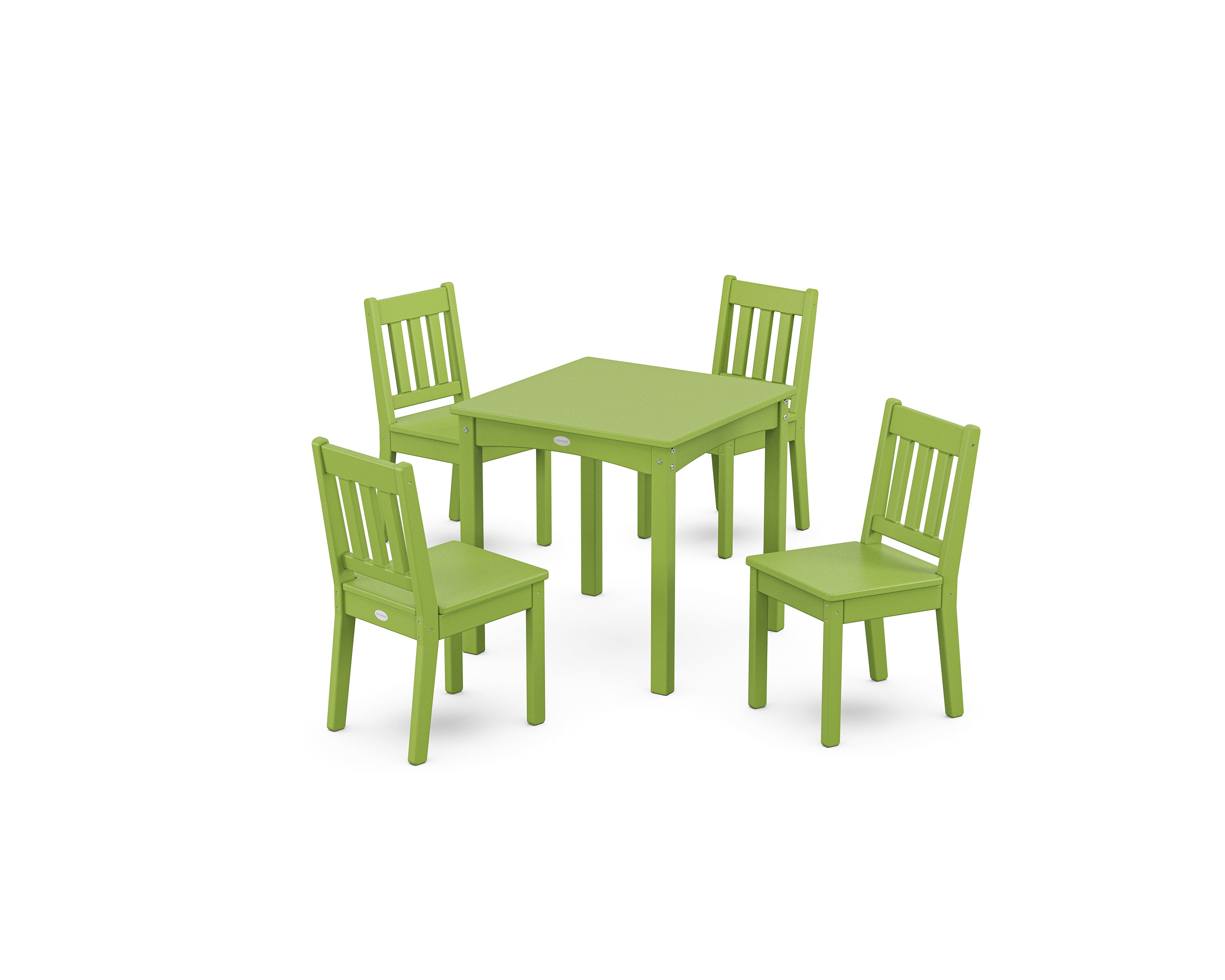 POLYWOOD® Vineyard Kids 5-Piece Dining Set in Lime