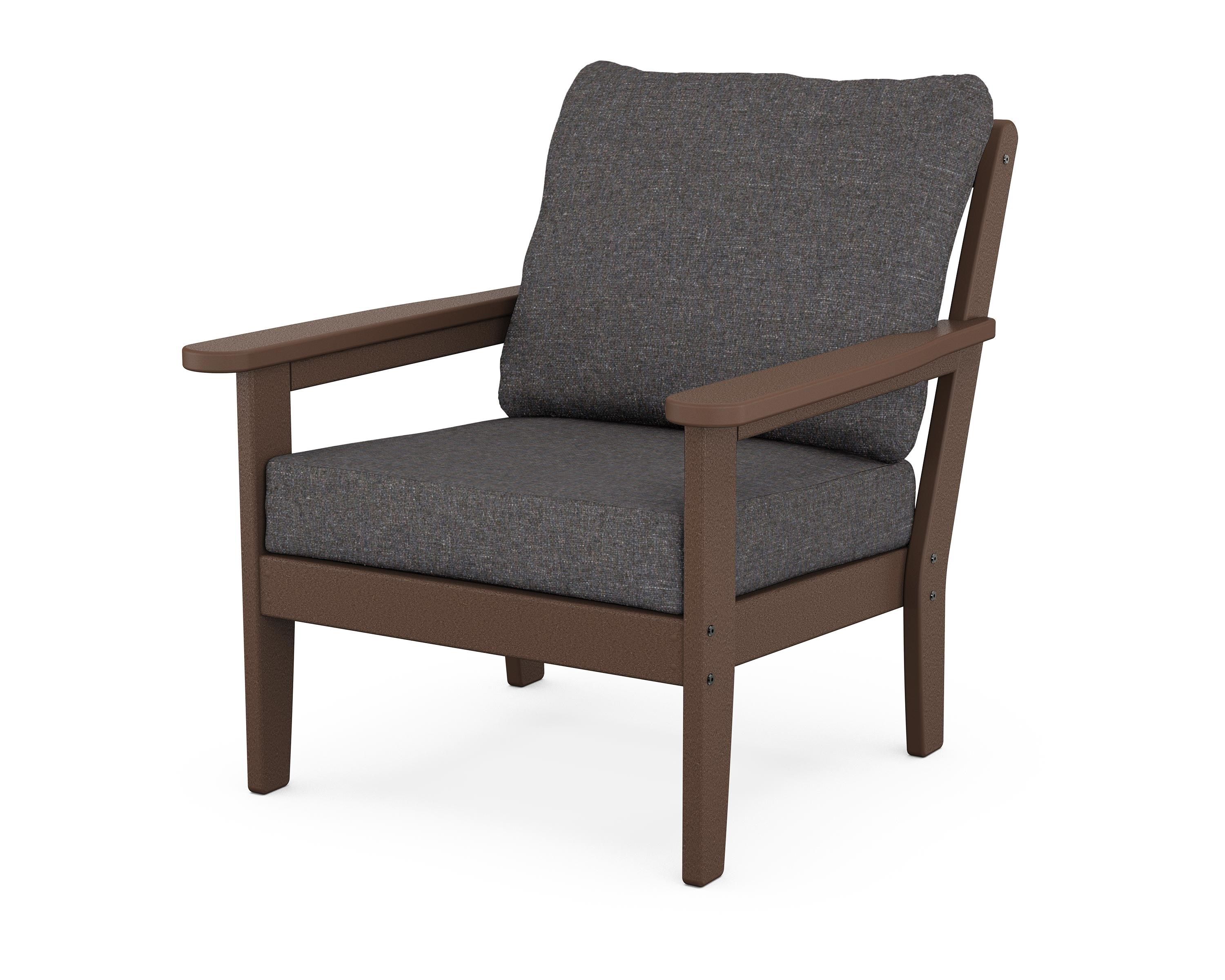 Country Living Cottage Deep Seating Chair in Mahogany / Ash Charcoal
