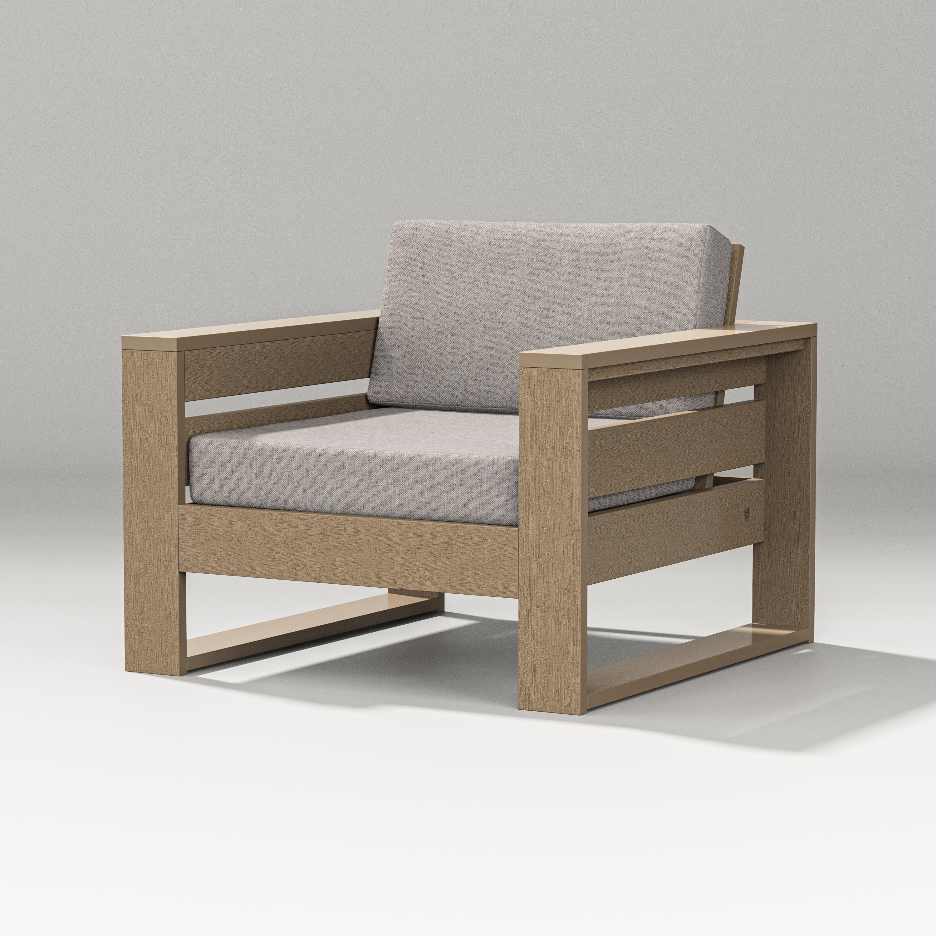 PW Designer Series Latitude Lounge Chair in Vintage Sahara / Weathered Tweed