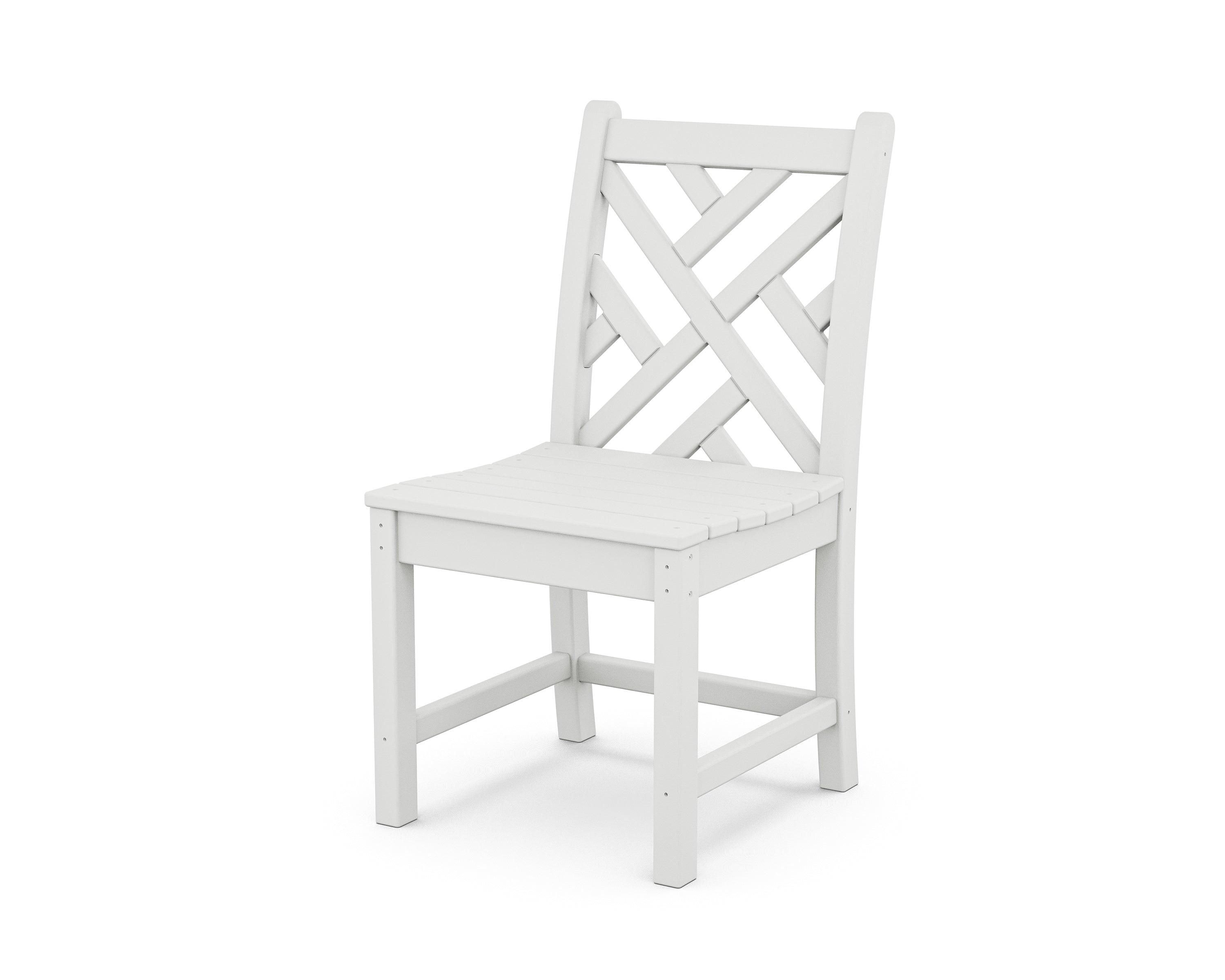 POLYWOOD® Chippendale Dining Side Chair in White
