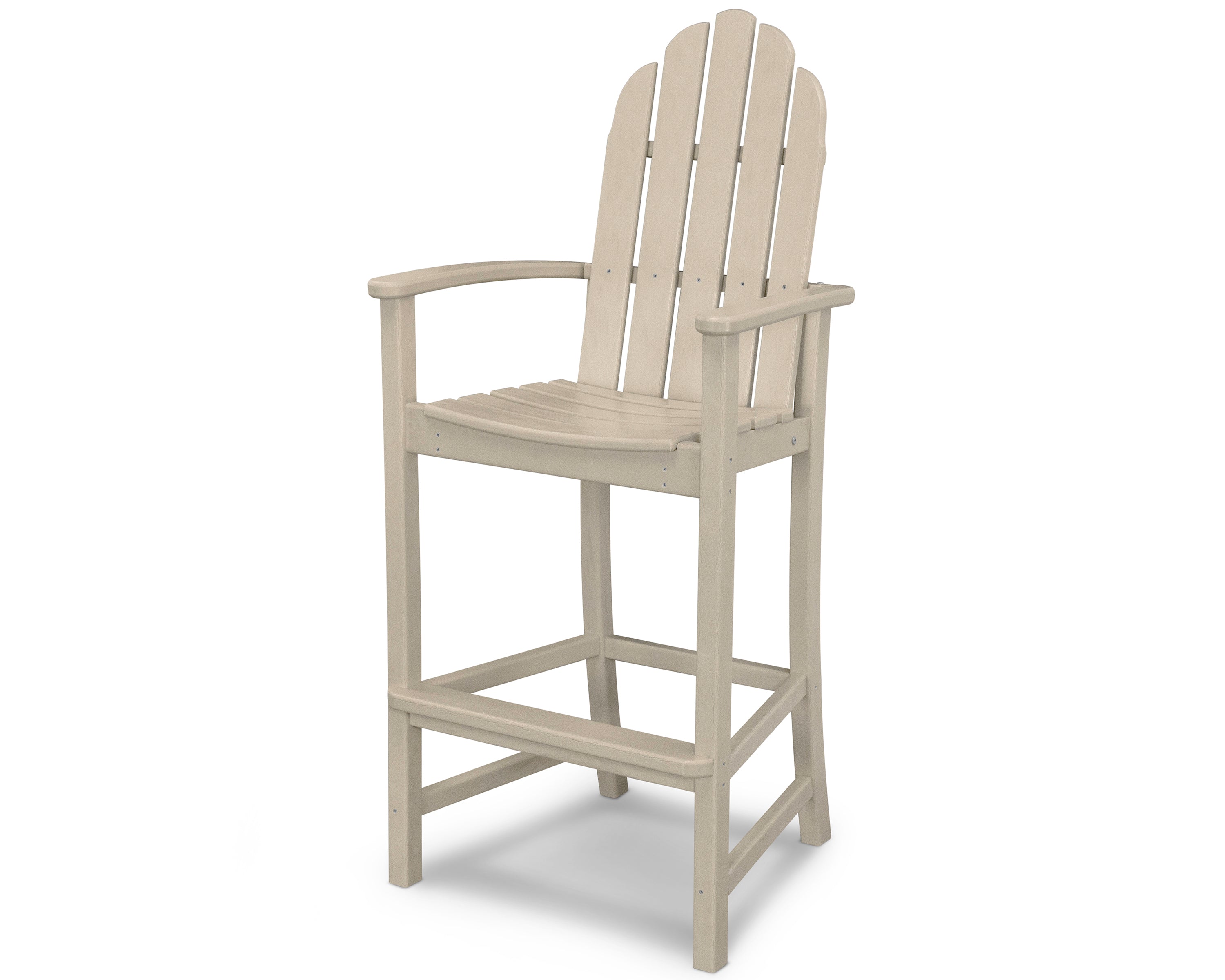 POLYWOOD® Classic Adirondack Bar Chair in Sand