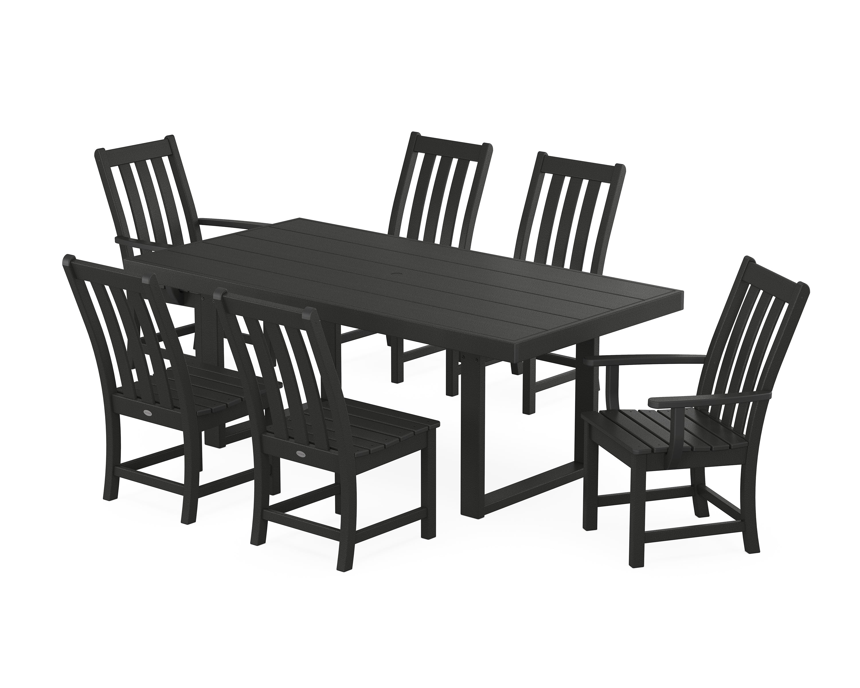 POLYWOOD® Vineyard 7-Piece Dining Set in Black