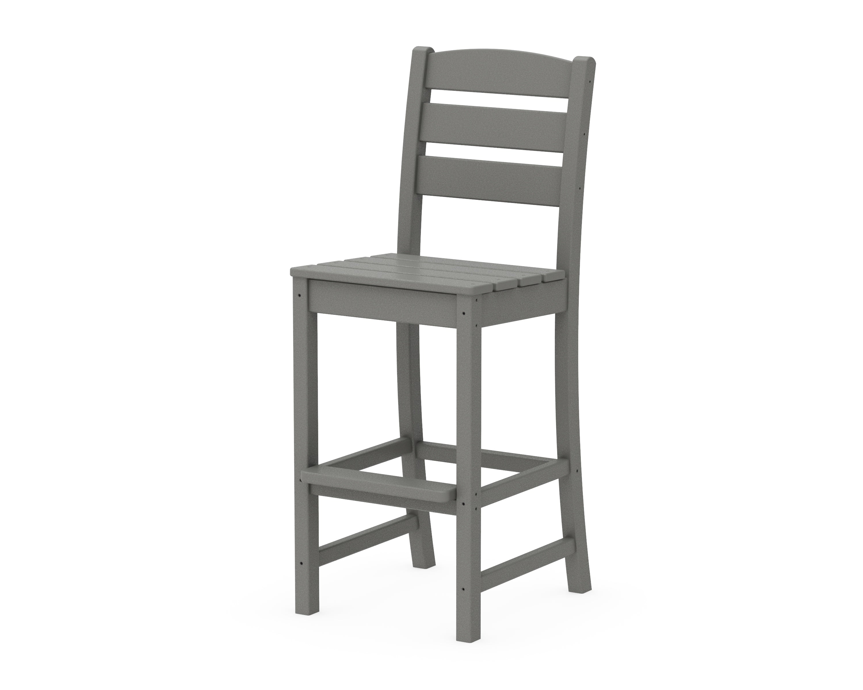 POLYWOOD® Lakeside Bar Side Chair in Slate Grey