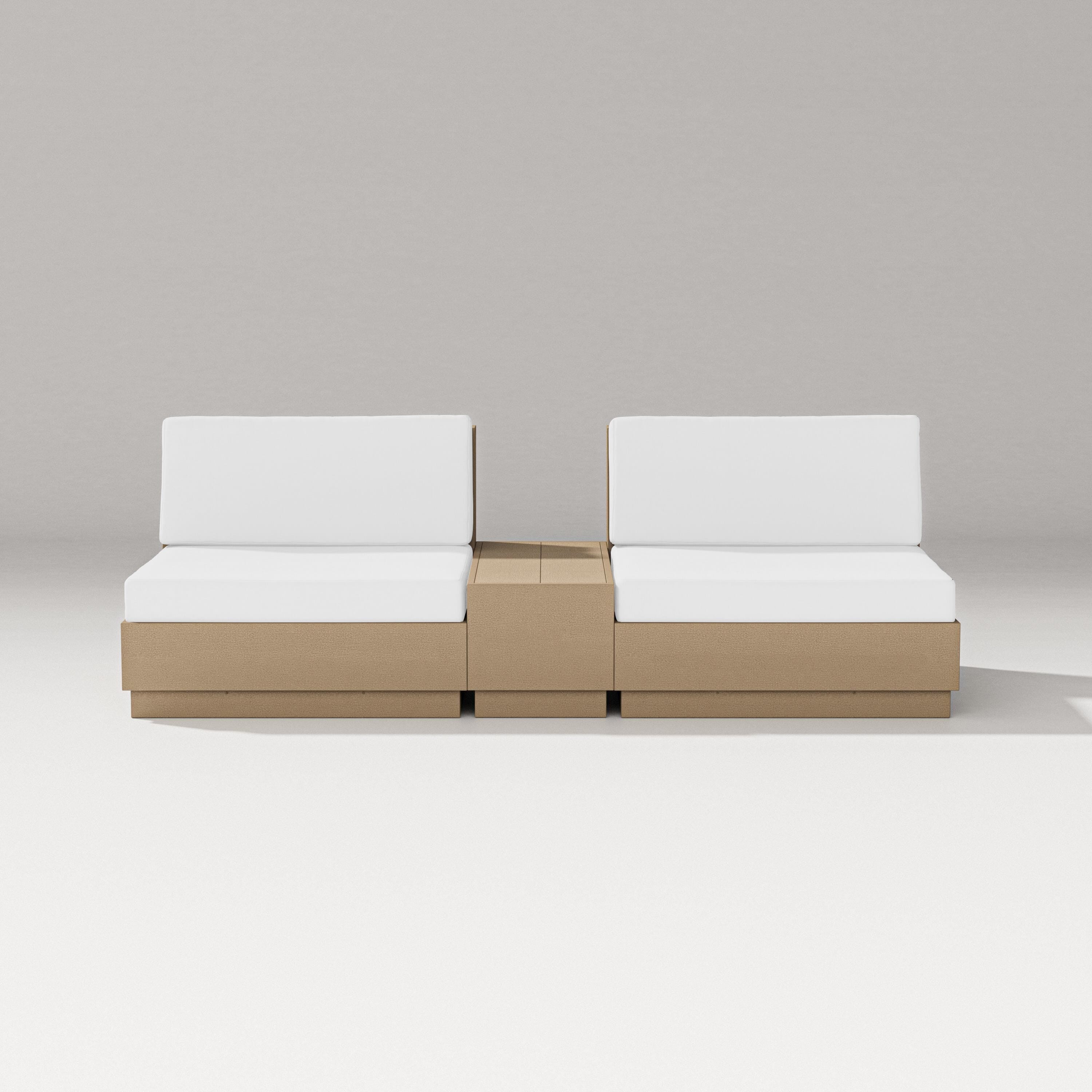 PW Designer Series Elevate Lounge Chair Set in Vintage Sahara / Natural