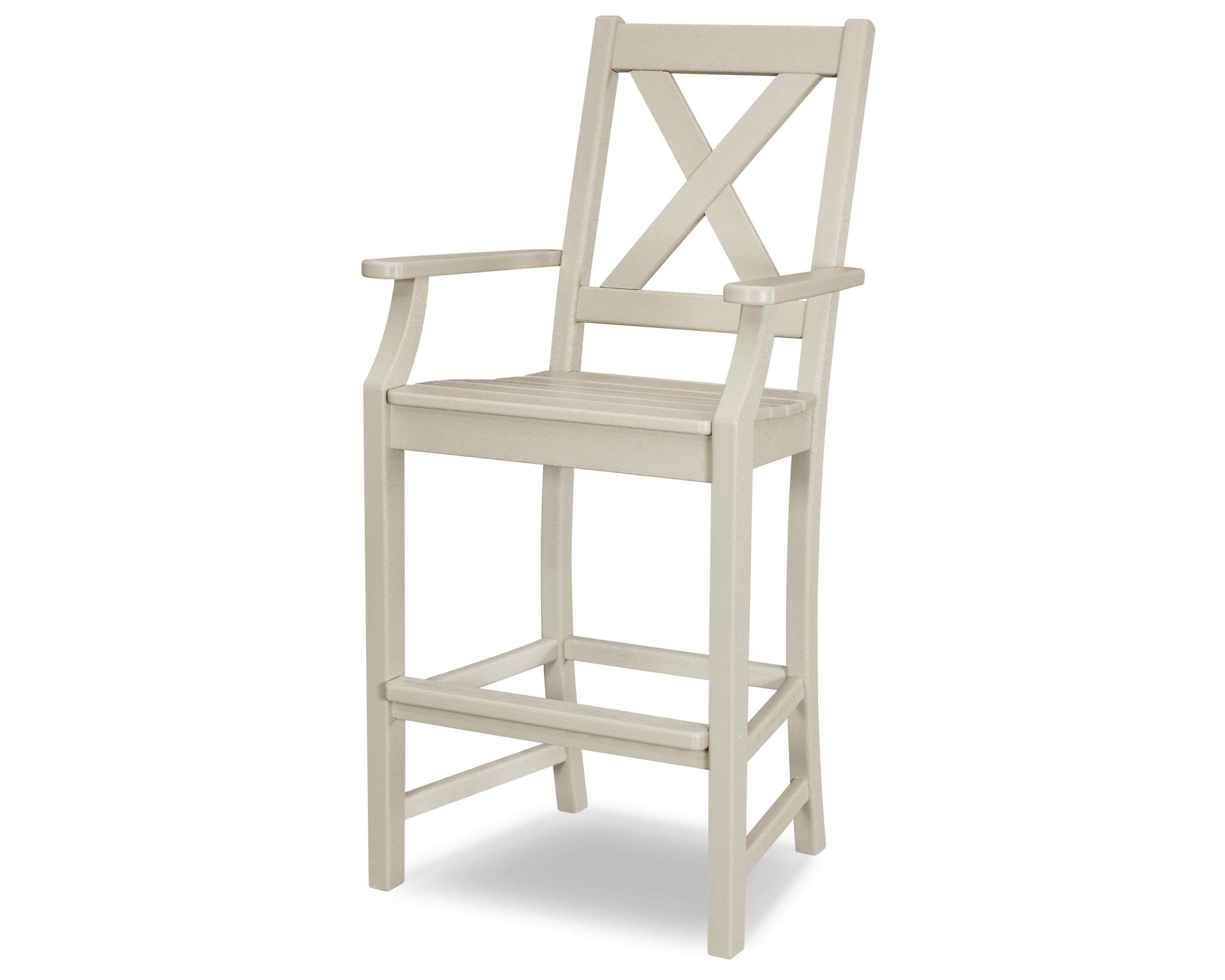 POLYWOOD® Braxton Bar Arm Chair in Sand