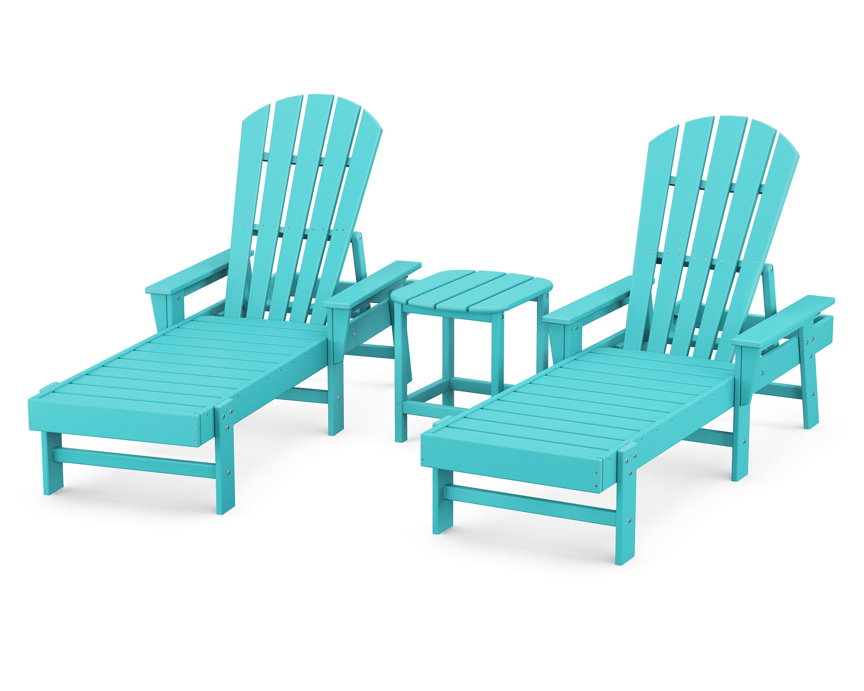 POLYWOOD® South Beach Chaise 3-Piece Set in Aruba