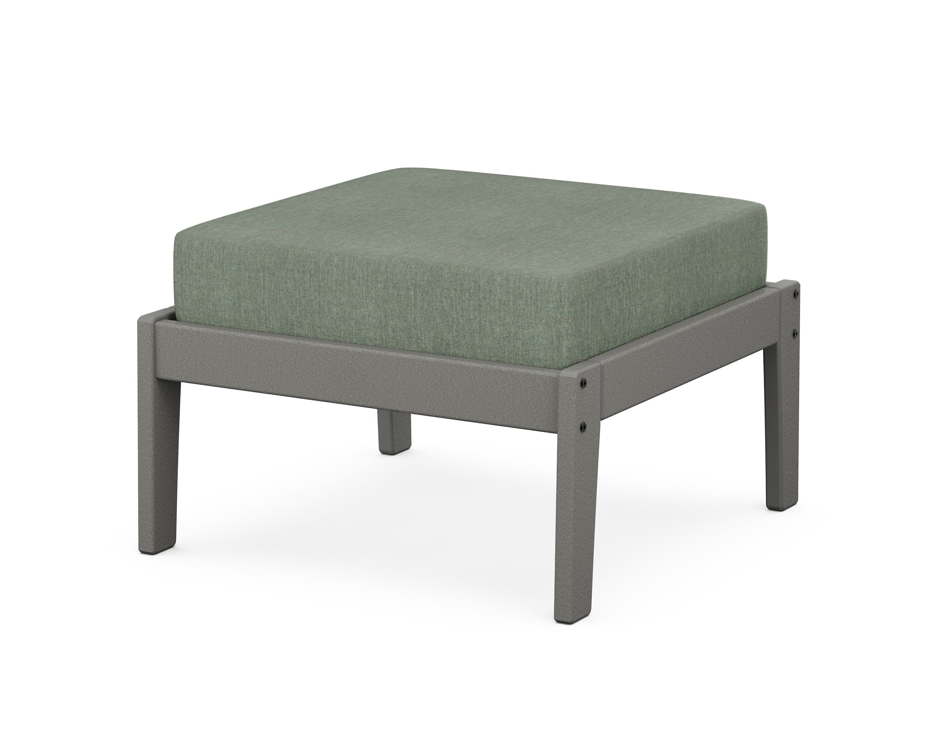 Unbranded Deep Seating Ottoman in Slate Grey / Cast Sage