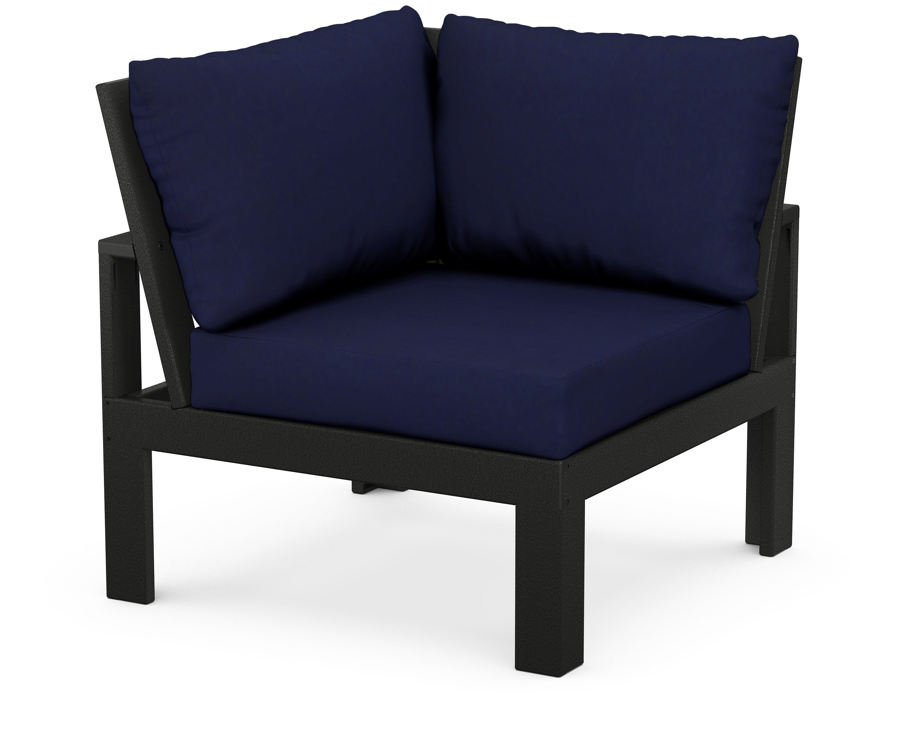 Unbranded Modular Corner Chair in Black / Navy