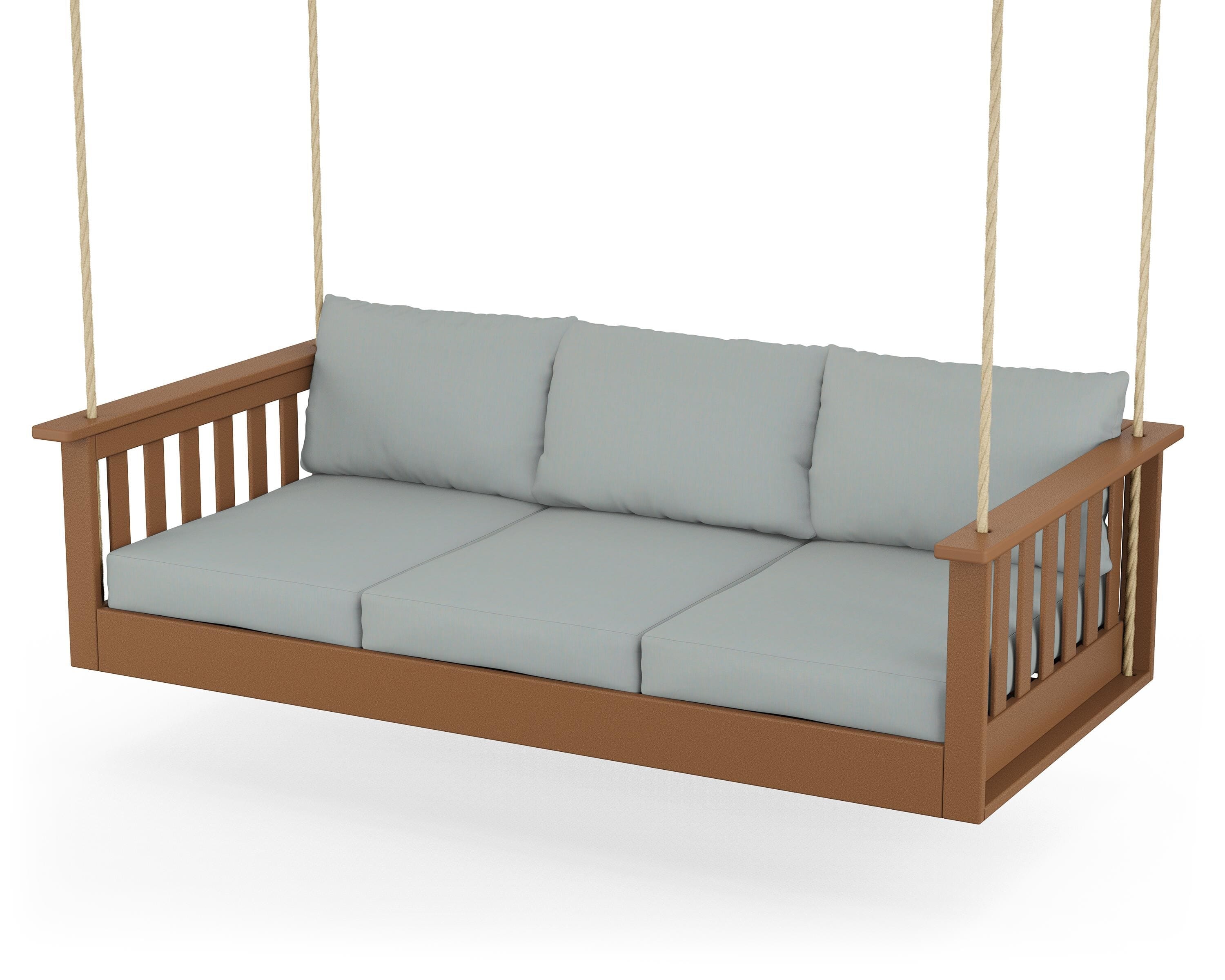 POLYWOOD® Vineyard Daybed Swing in Teak / Spa