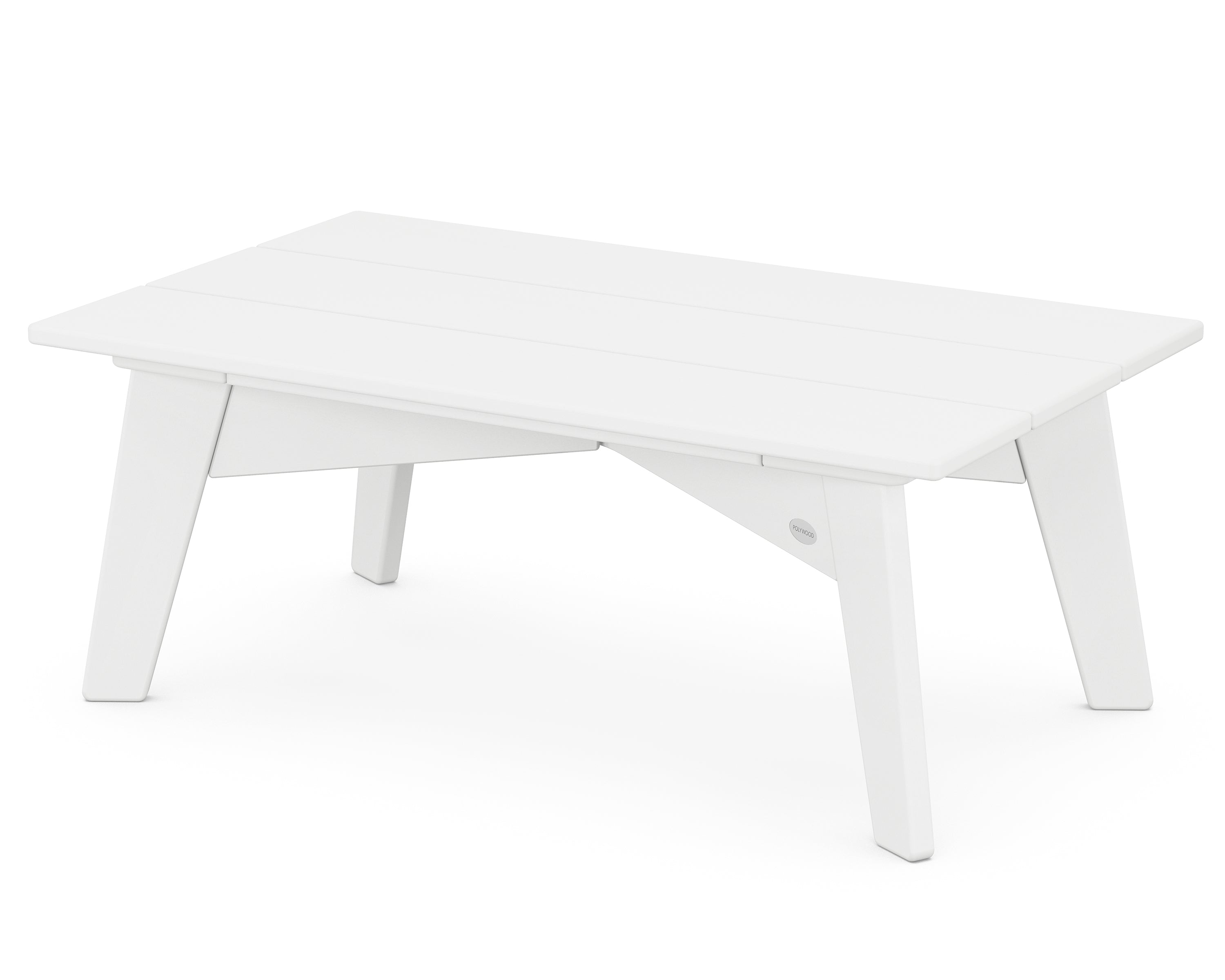 POLYWOOD® Riviera Modern Coffee Table in White