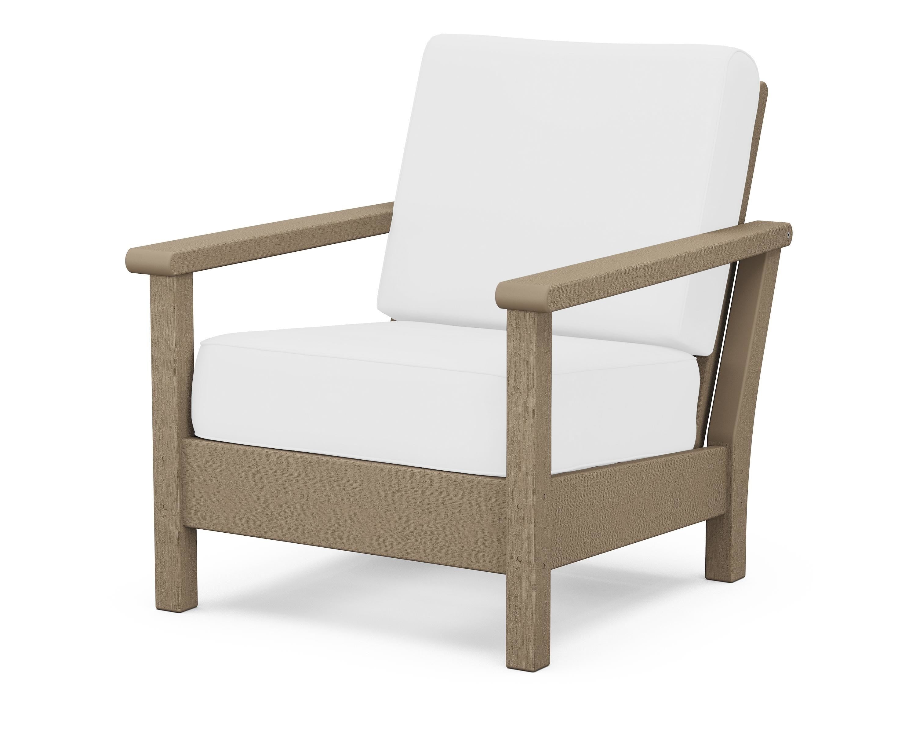 POLYWOOD® Harbour Deep Seating Chair in Vintage Sahara / Natural