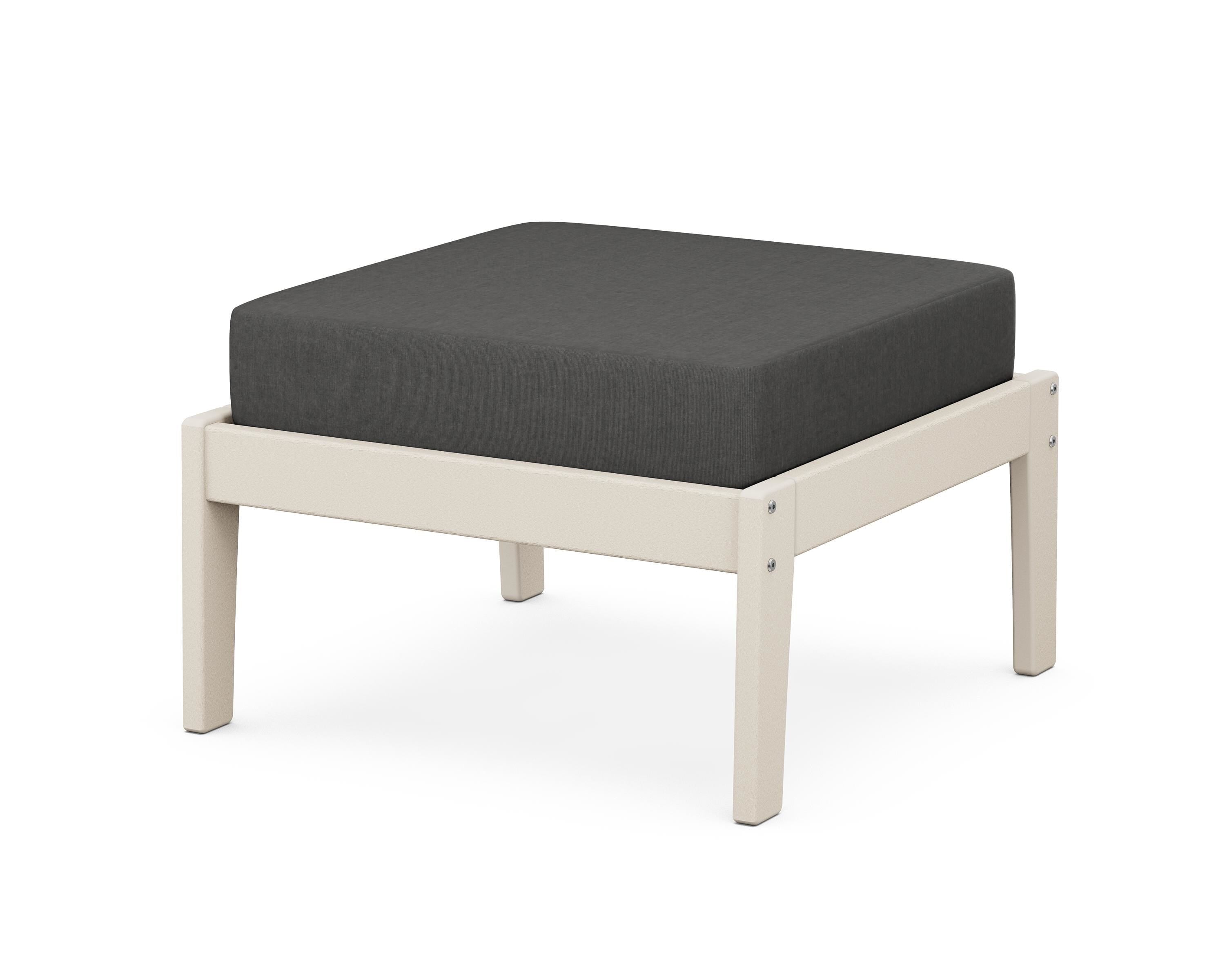 Unbranded Deep Seating Ottoman in Sand / Spectrum Carbon