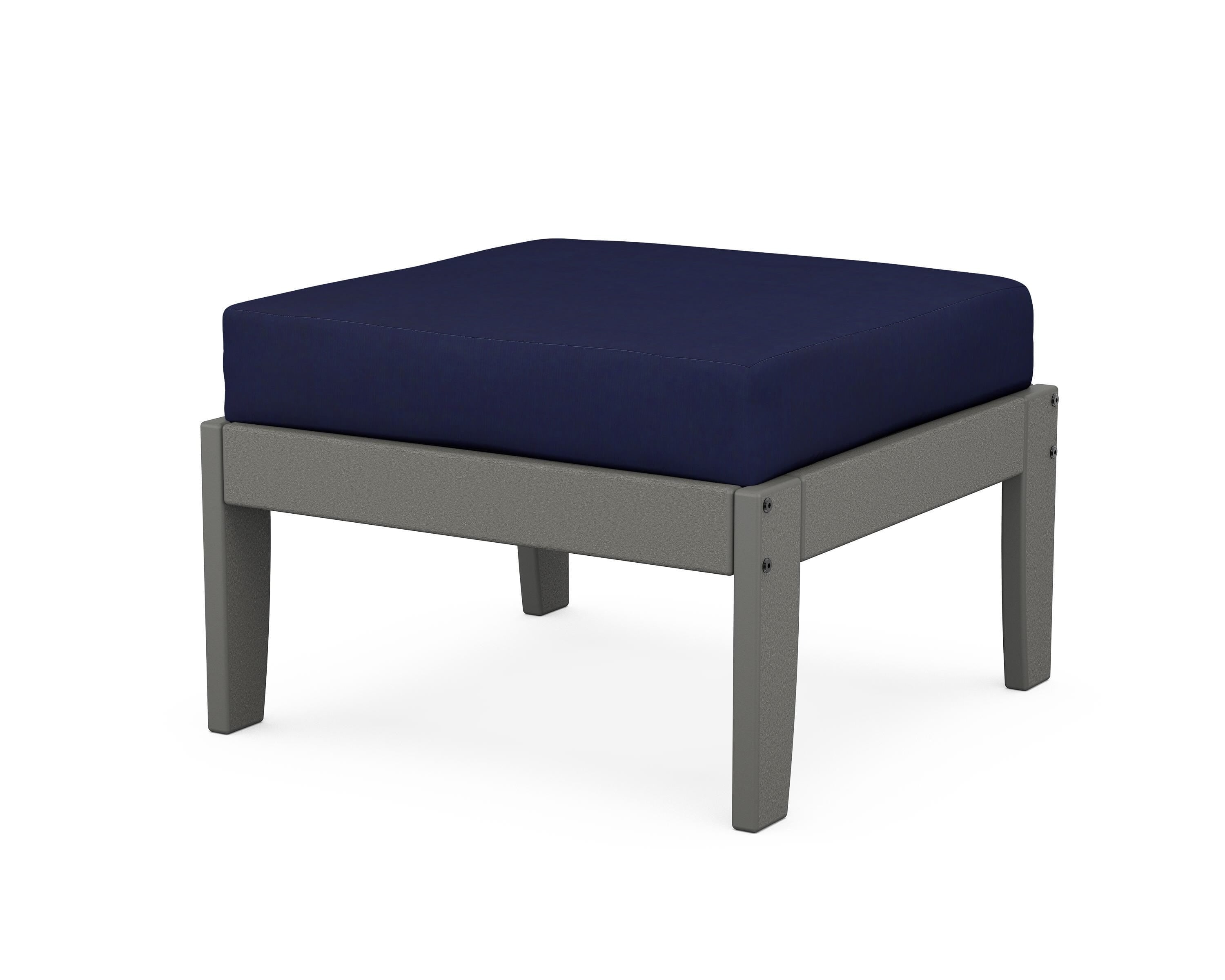 Unbranded Modular Ottoman - Classic in Slate Grey / Navy