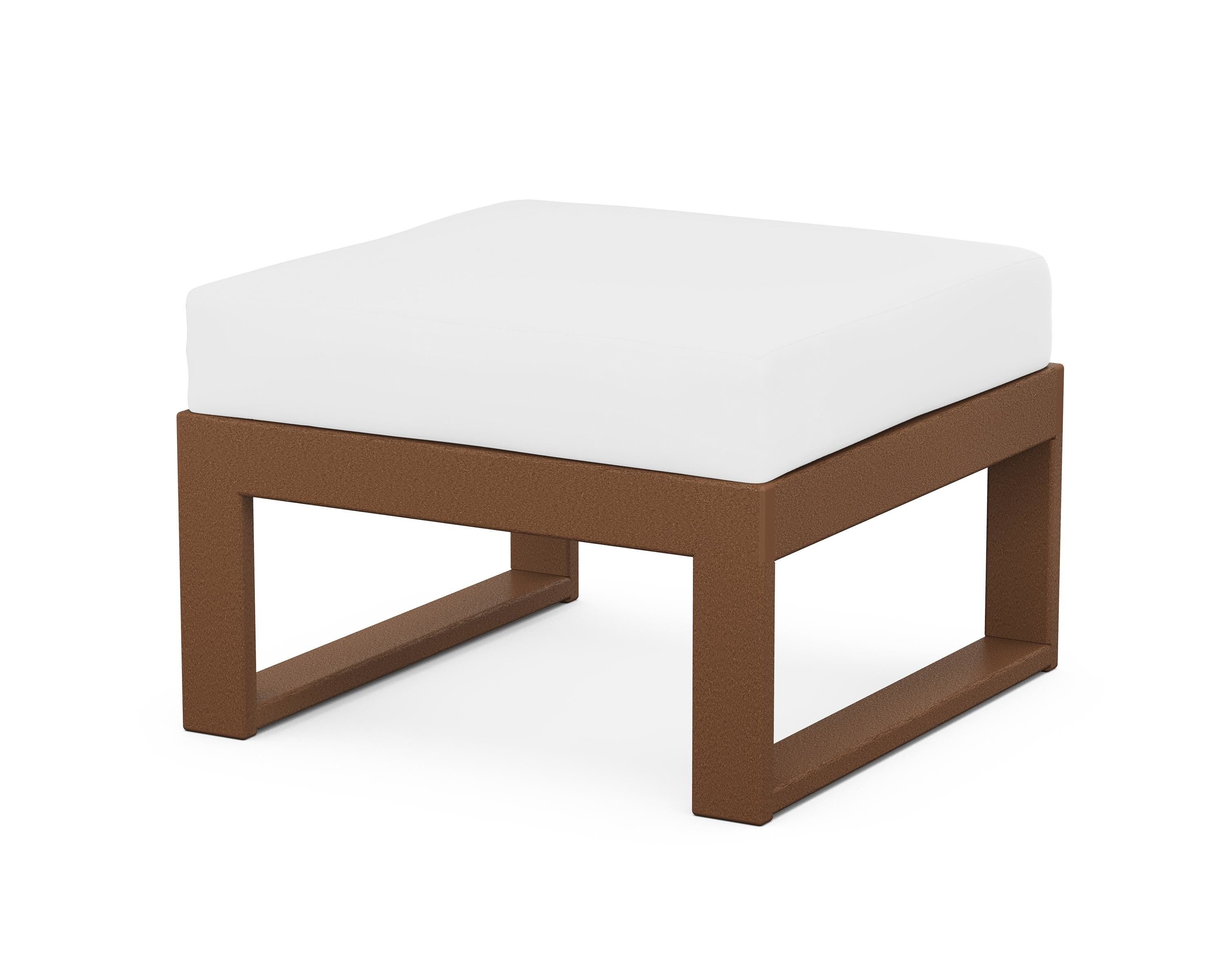 Unbranded Modular Ottoman - Modern in Teak / Natural