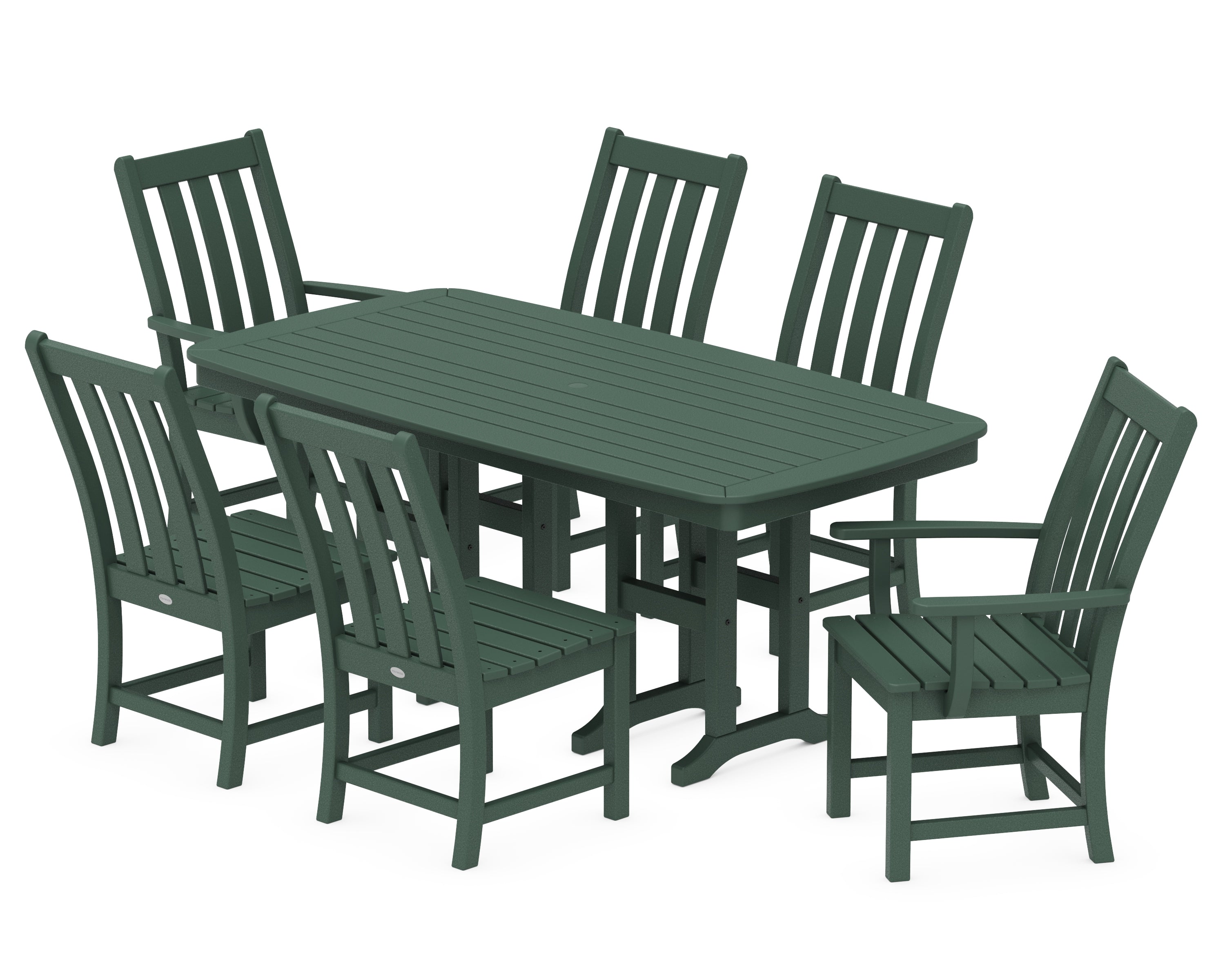 POLYWOOD® Vineyard 7-Piece Dining Set in Green