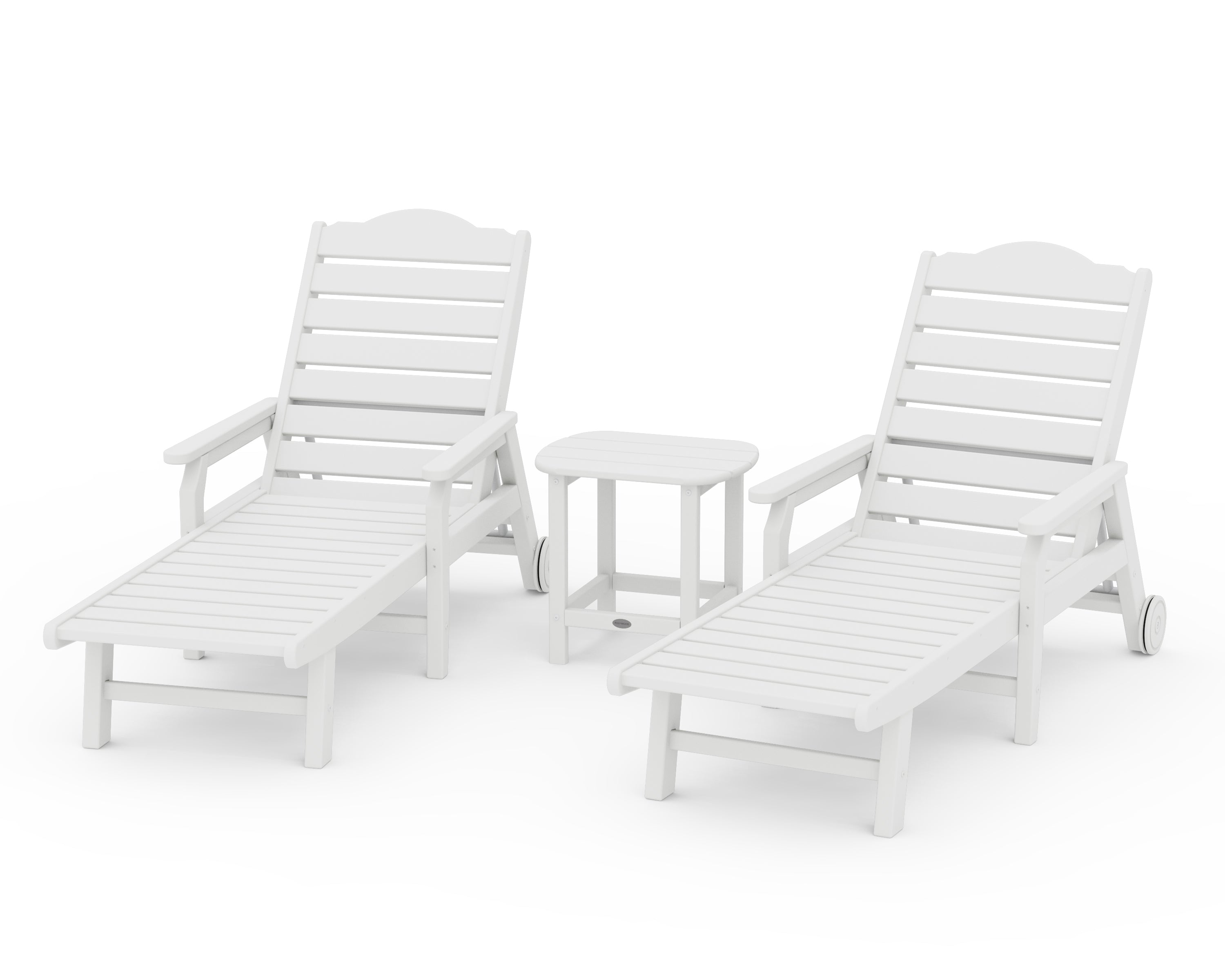Draper James™ by POLYWOOD® 3-Piece Savannah Chaise Lounge Set in White
