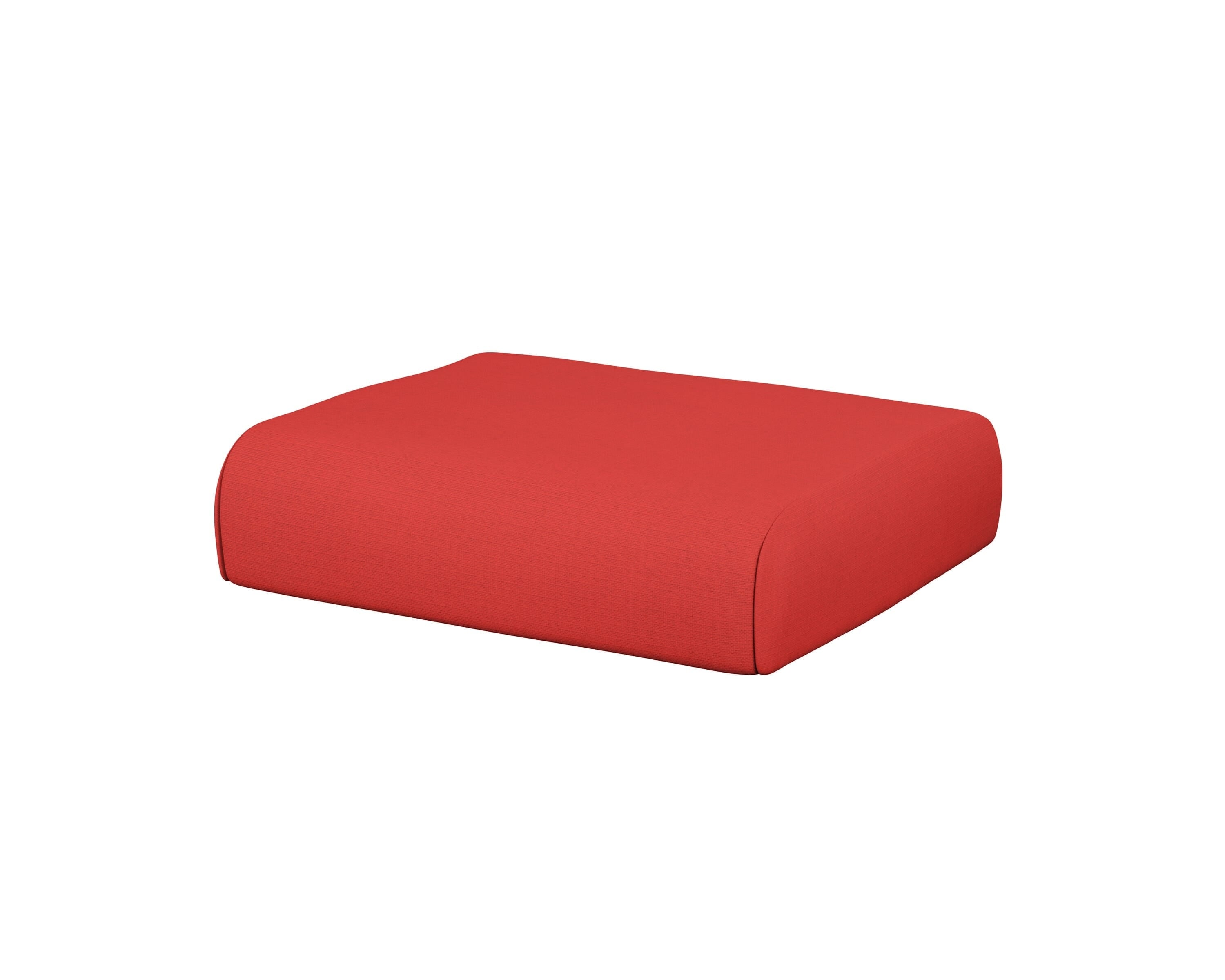 POLYWOOD® Club Ottoman Cushion in Crimson Linen