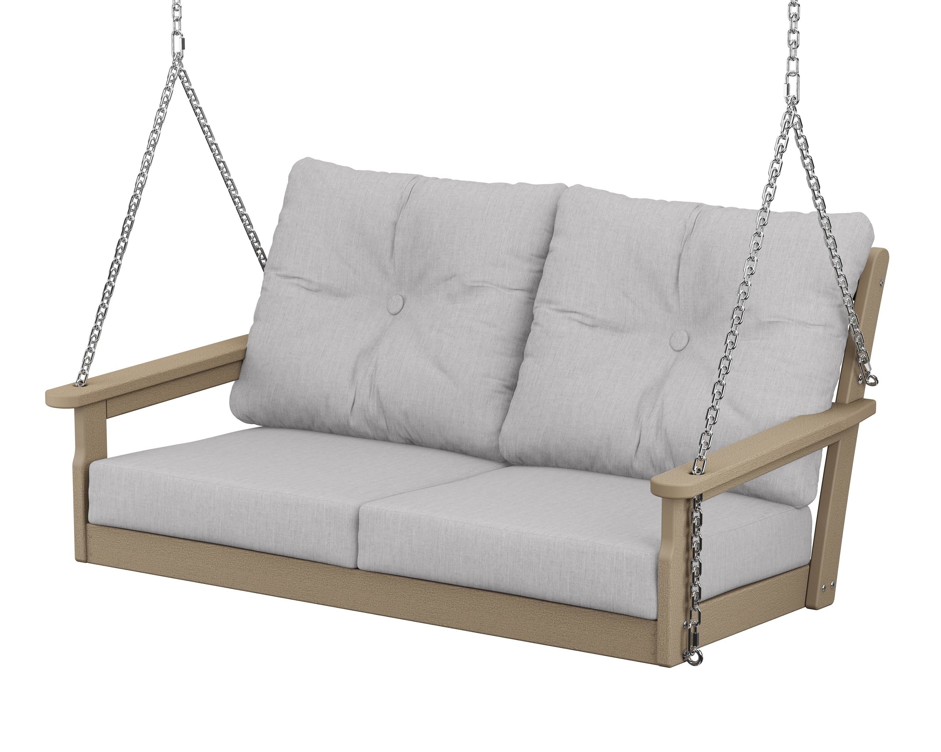 POLYWOOD® Vineyard Deep Seating Swing in Vintage Sahara / Granite