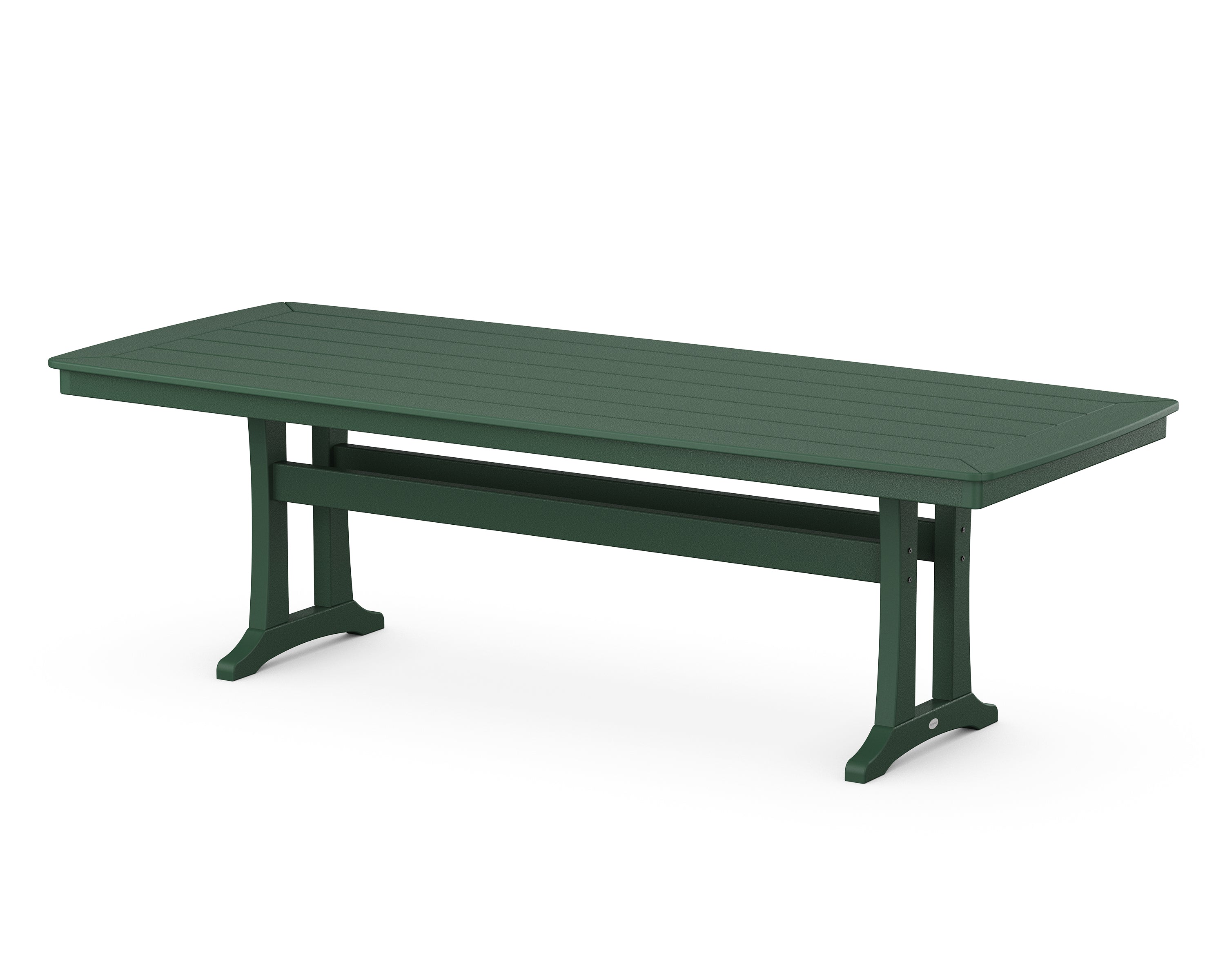 POLYWOOD® Nautical Trestle 39" x 97" Dining Table in Green