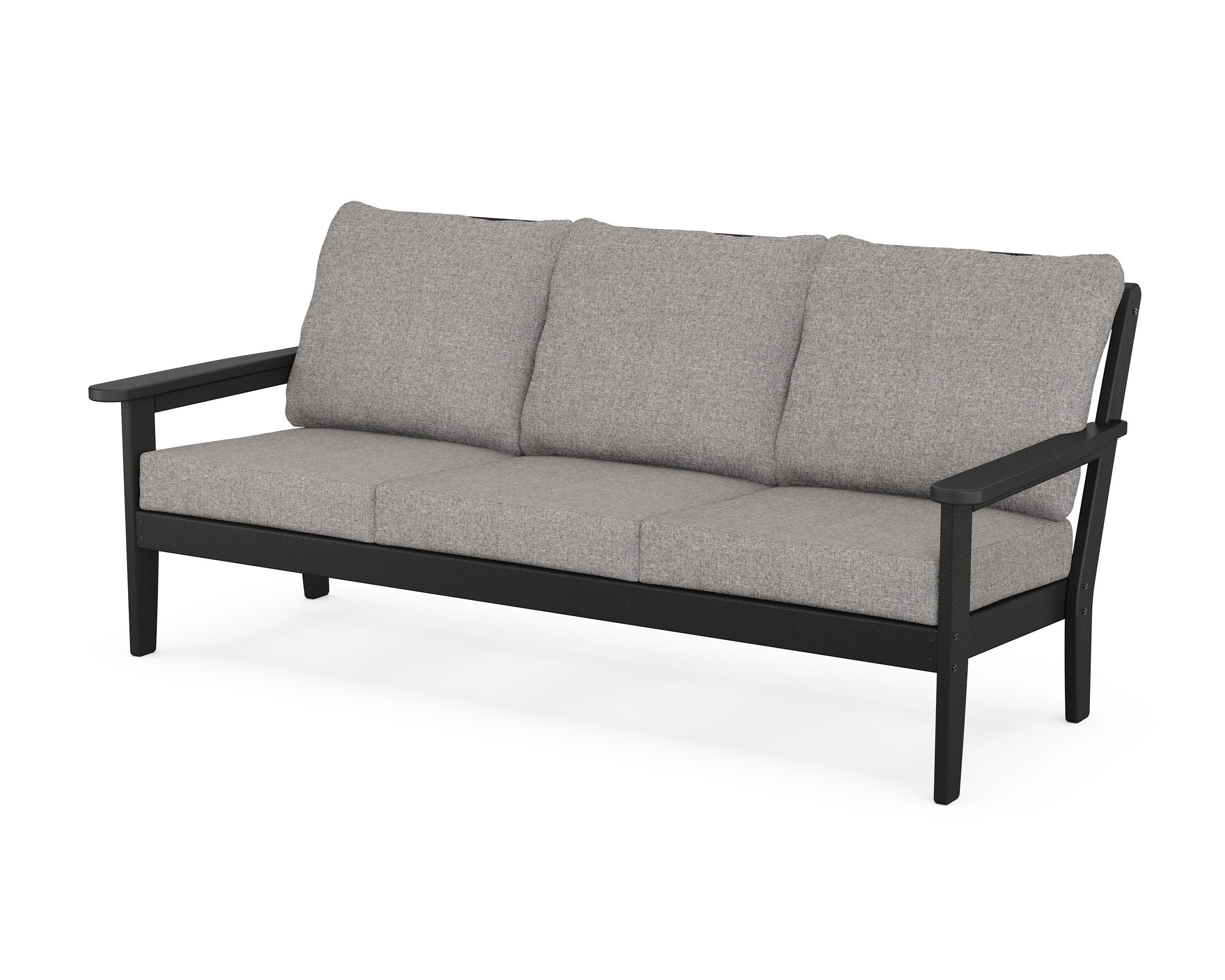 Country Living Cottage Deep Seating Sofa in Black / Grey Mist