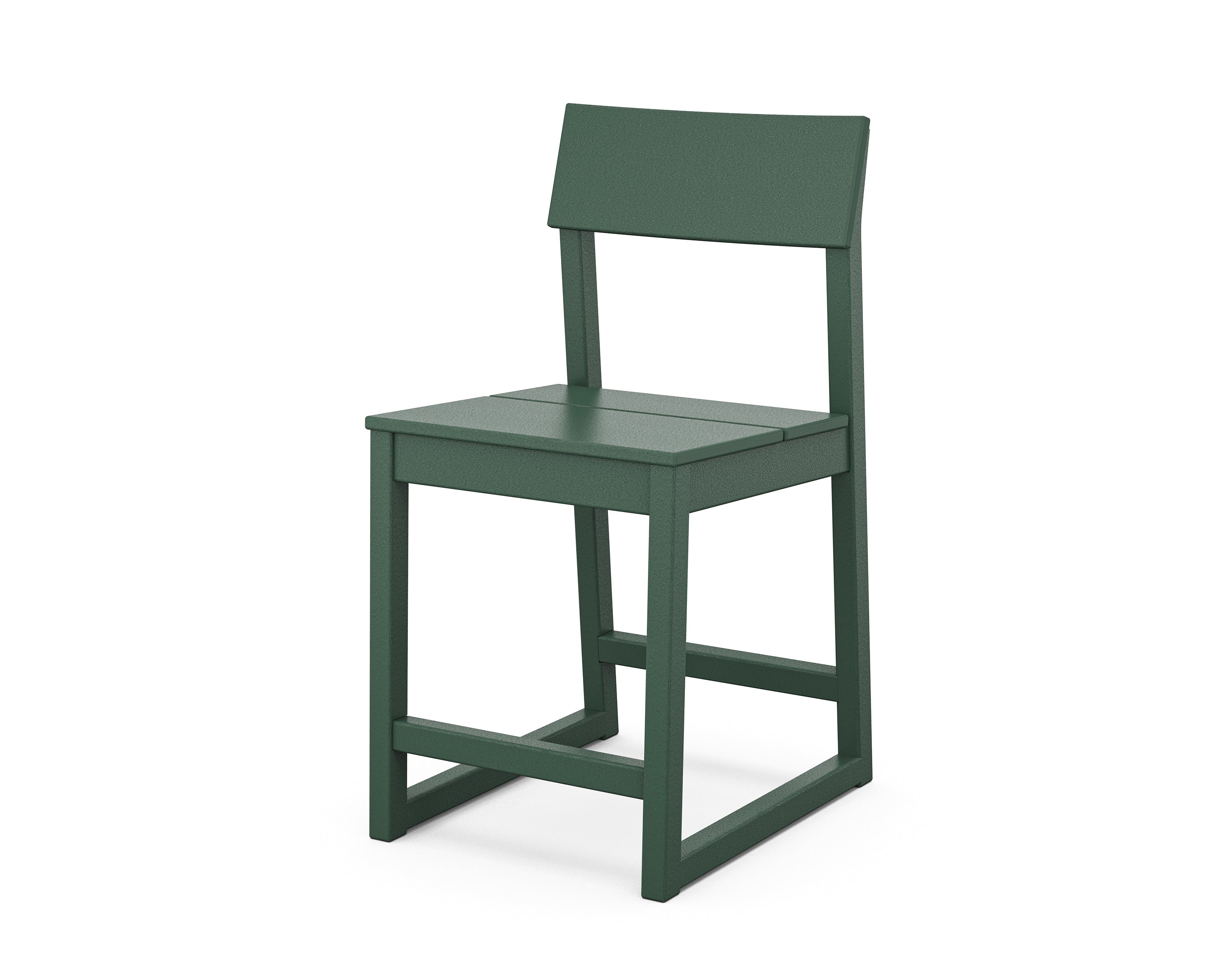 POLYWOOD® EDGE Counter Side Chair in Green
