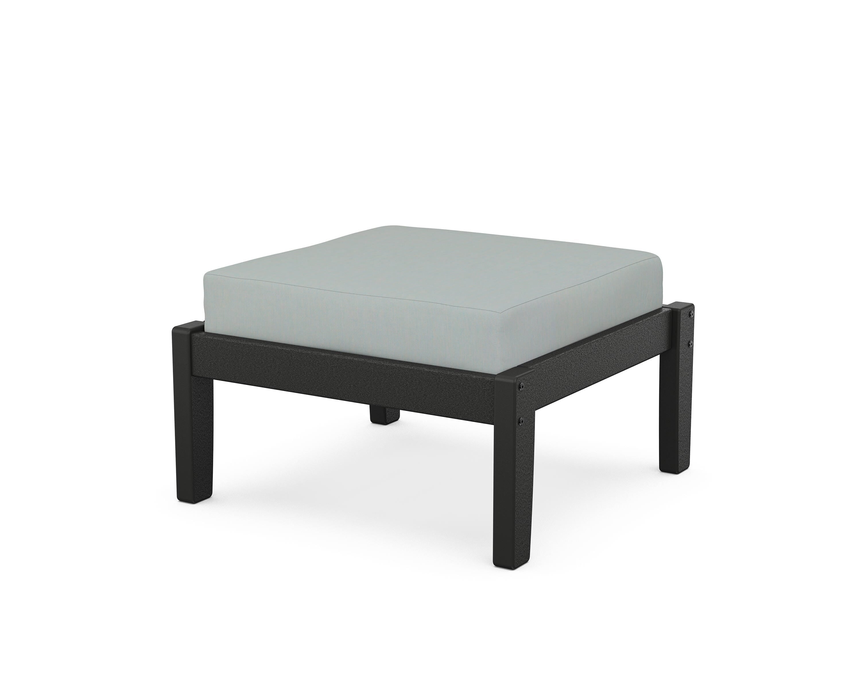 Unbranded Deep Seating Ottoman in Black / Spa