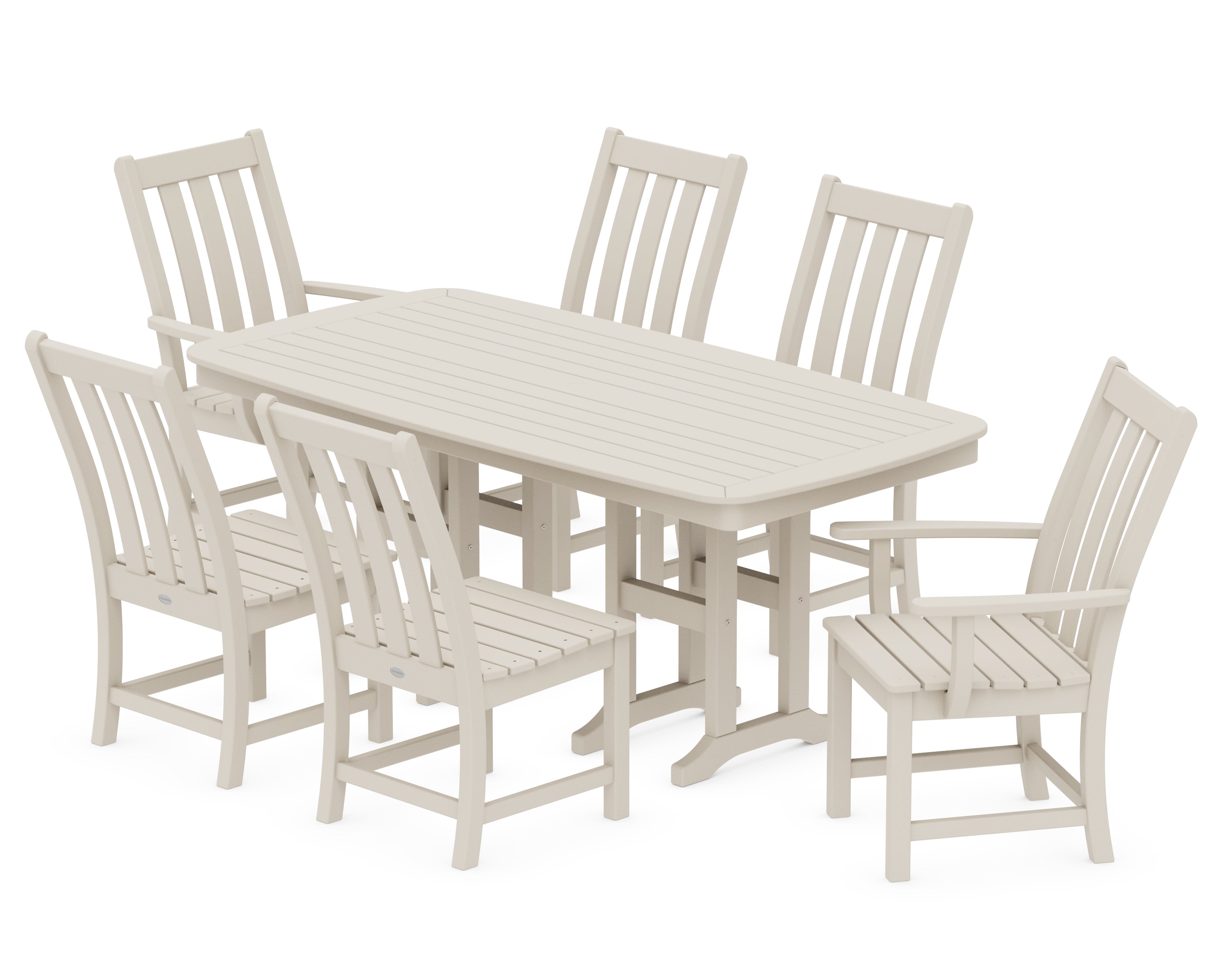 POLYWOOD® Vineyard 7-Piece Dining Set in Sand