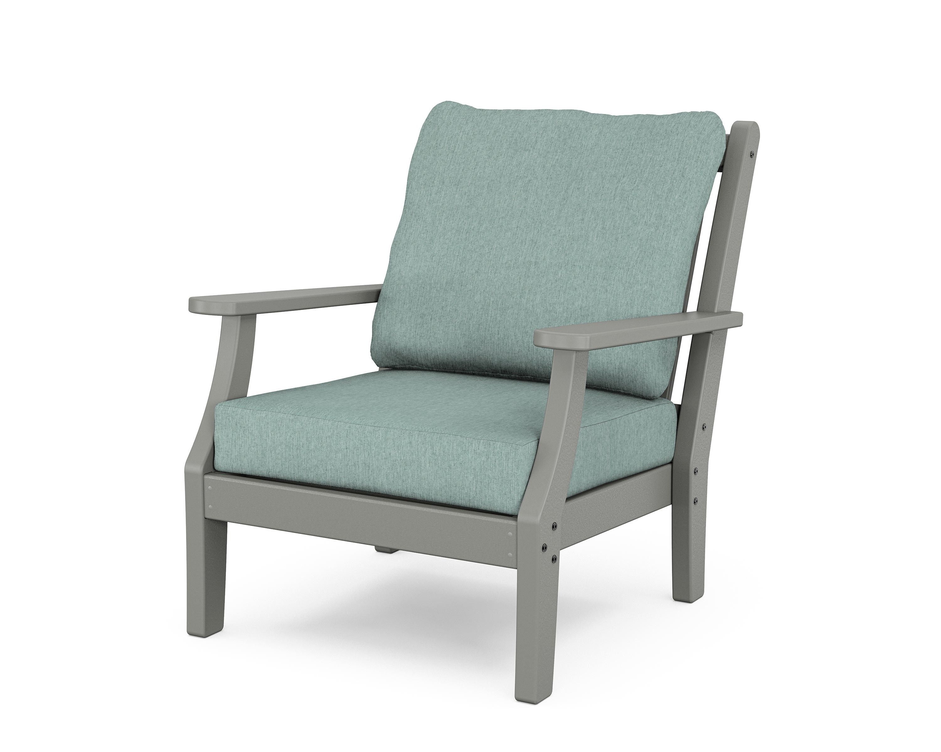 Country Living Wovendale Deep Seating Chair in Slate Grey / Glacier Spa