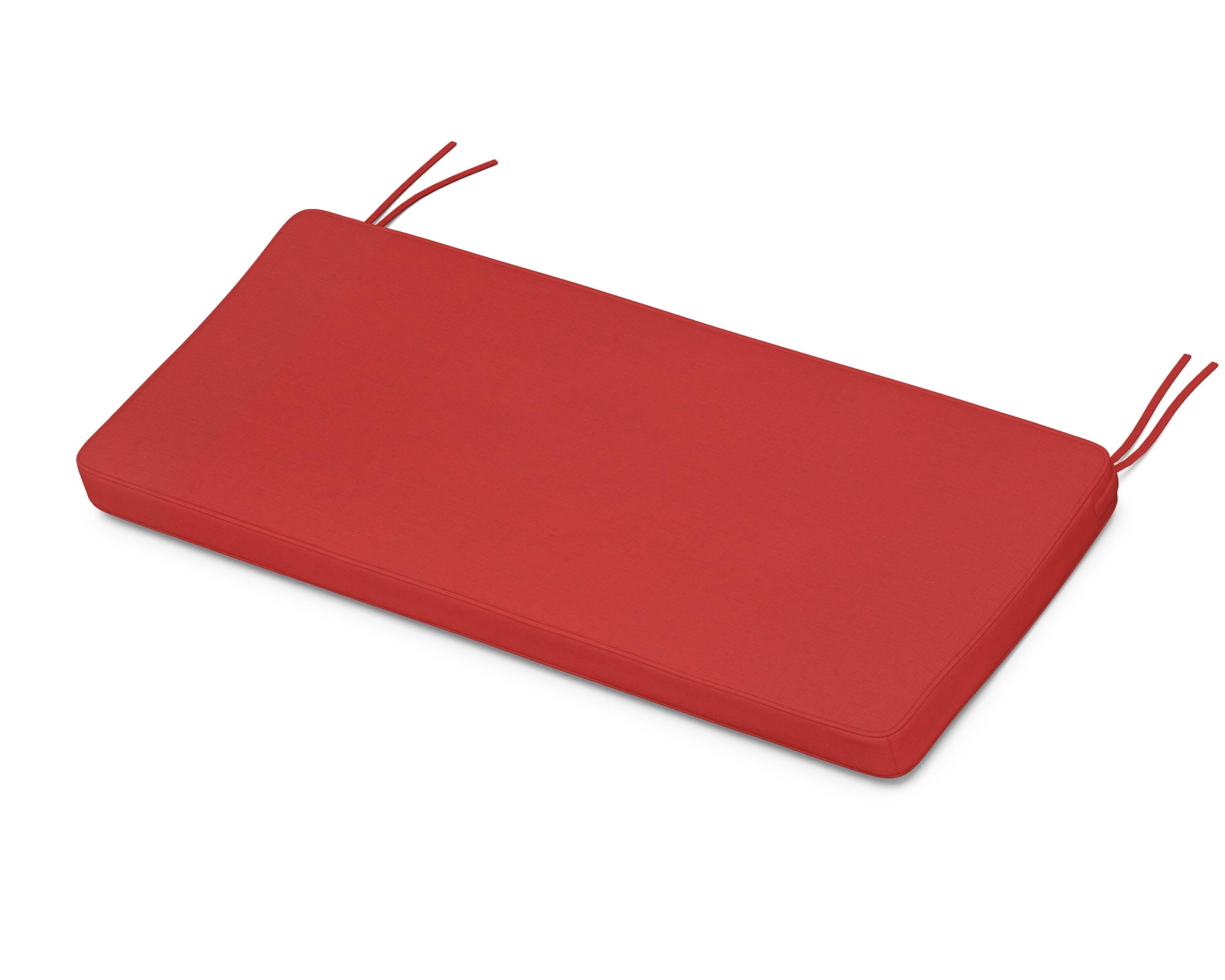 Martha Stewart by POLYWOOD® Chinoiserie Bench Seat Cushion in Crimson Linen