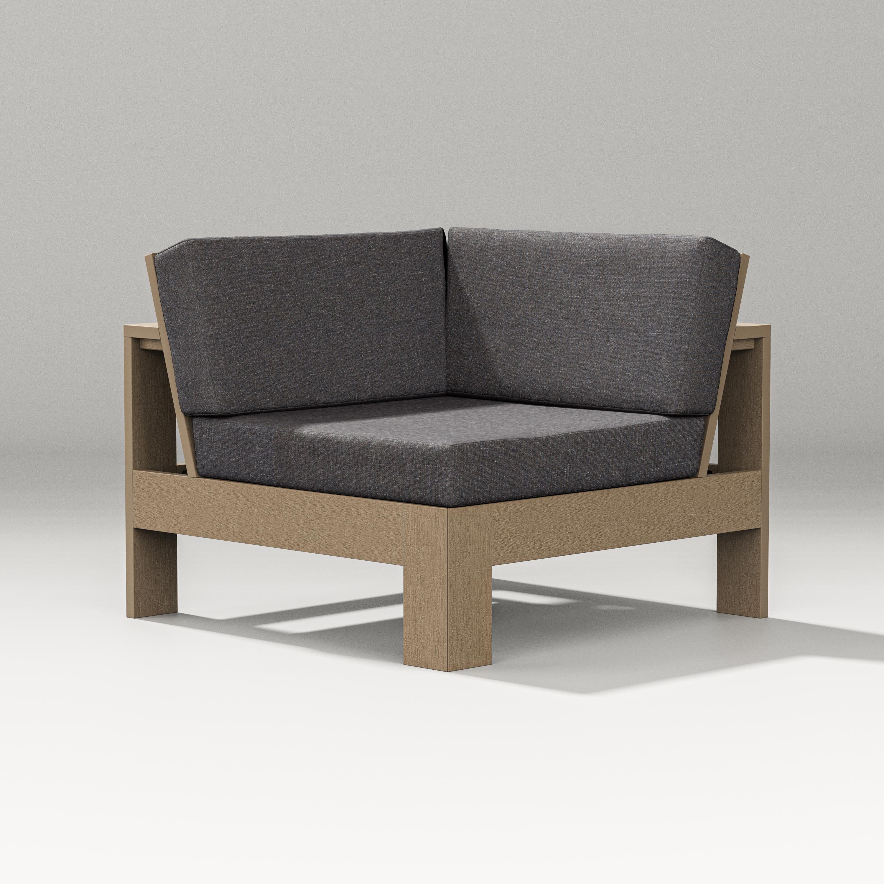 PW Designer Series Latitude Modular Corner Chair in Vintage Sahara / Ash Charcoal
