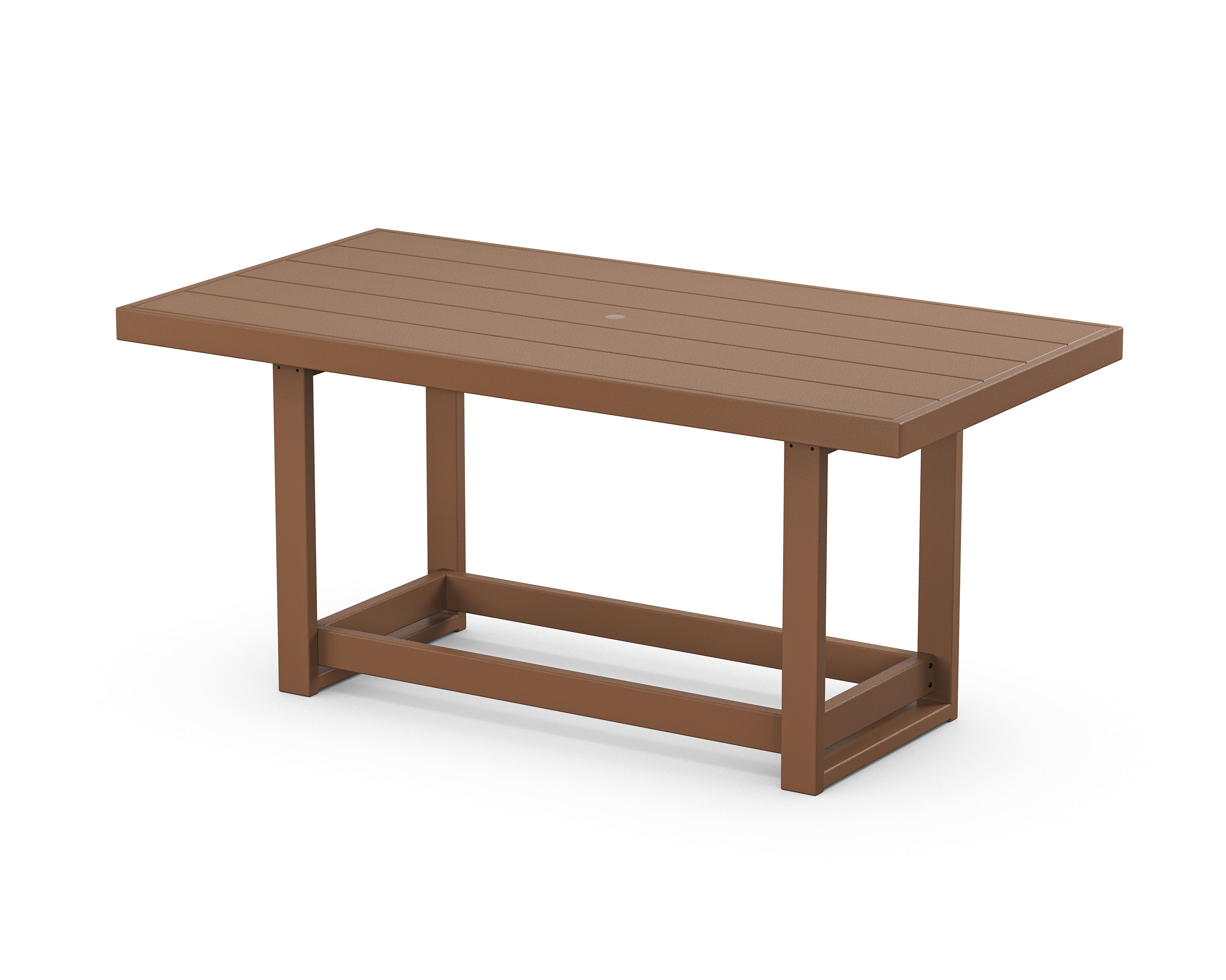 POLYWOOD® EDGE 40 x 78 Counter Table in Teak