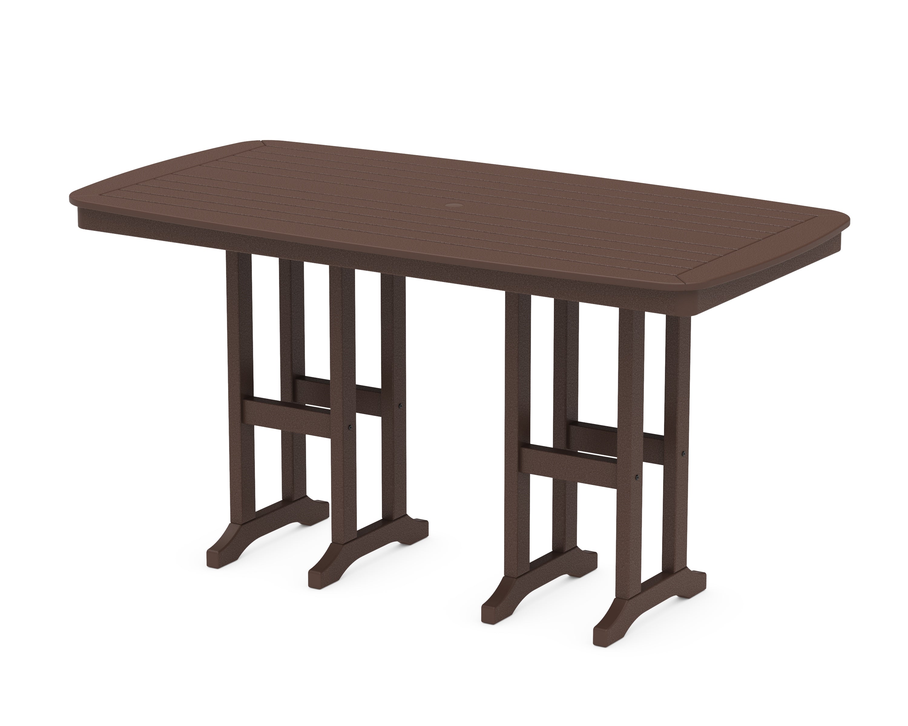 POLYWOOD® Nautical 37" x 72" Counter Table in Mahogany