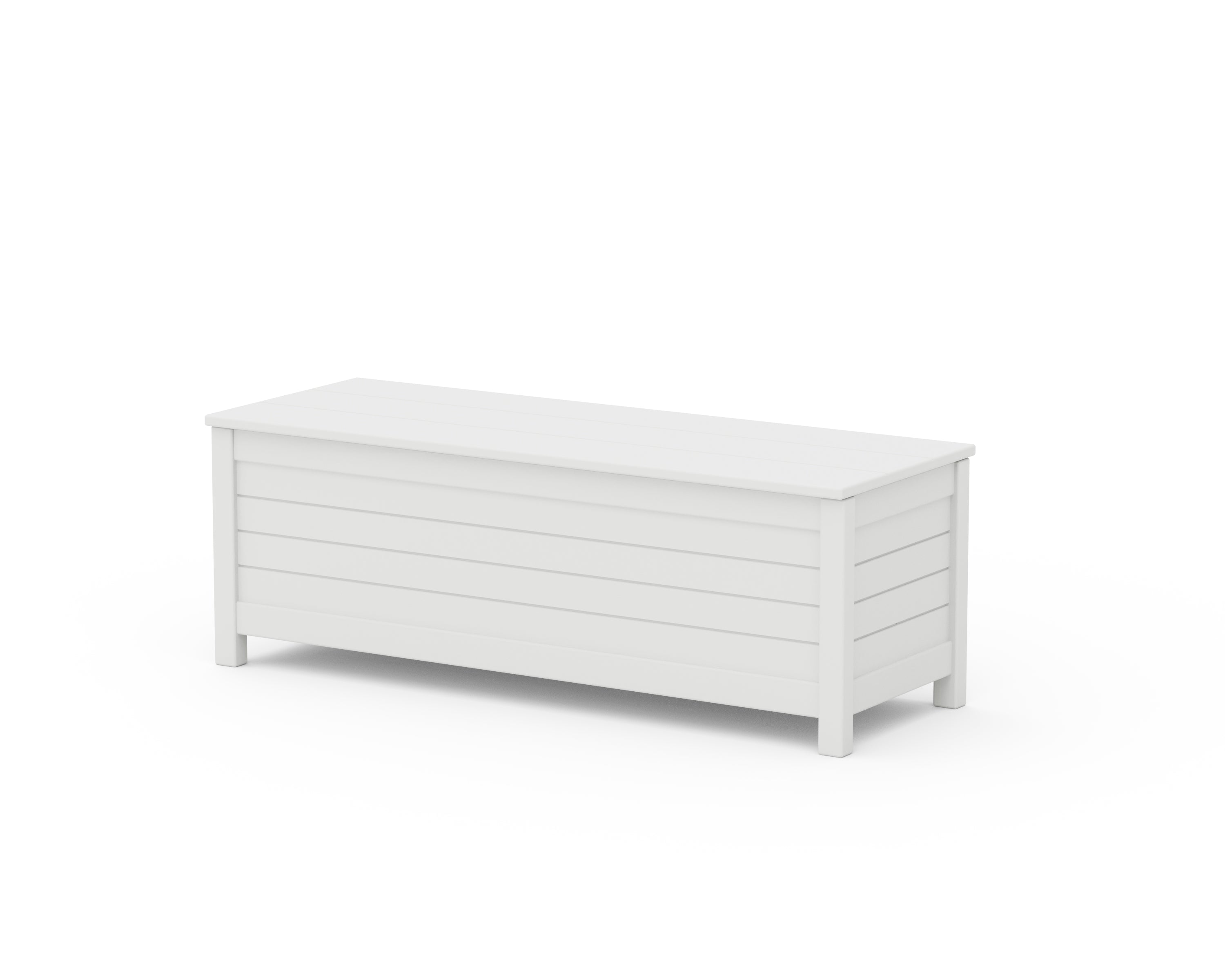 POLYWOOD® Nautical 48" Storage Bench in White