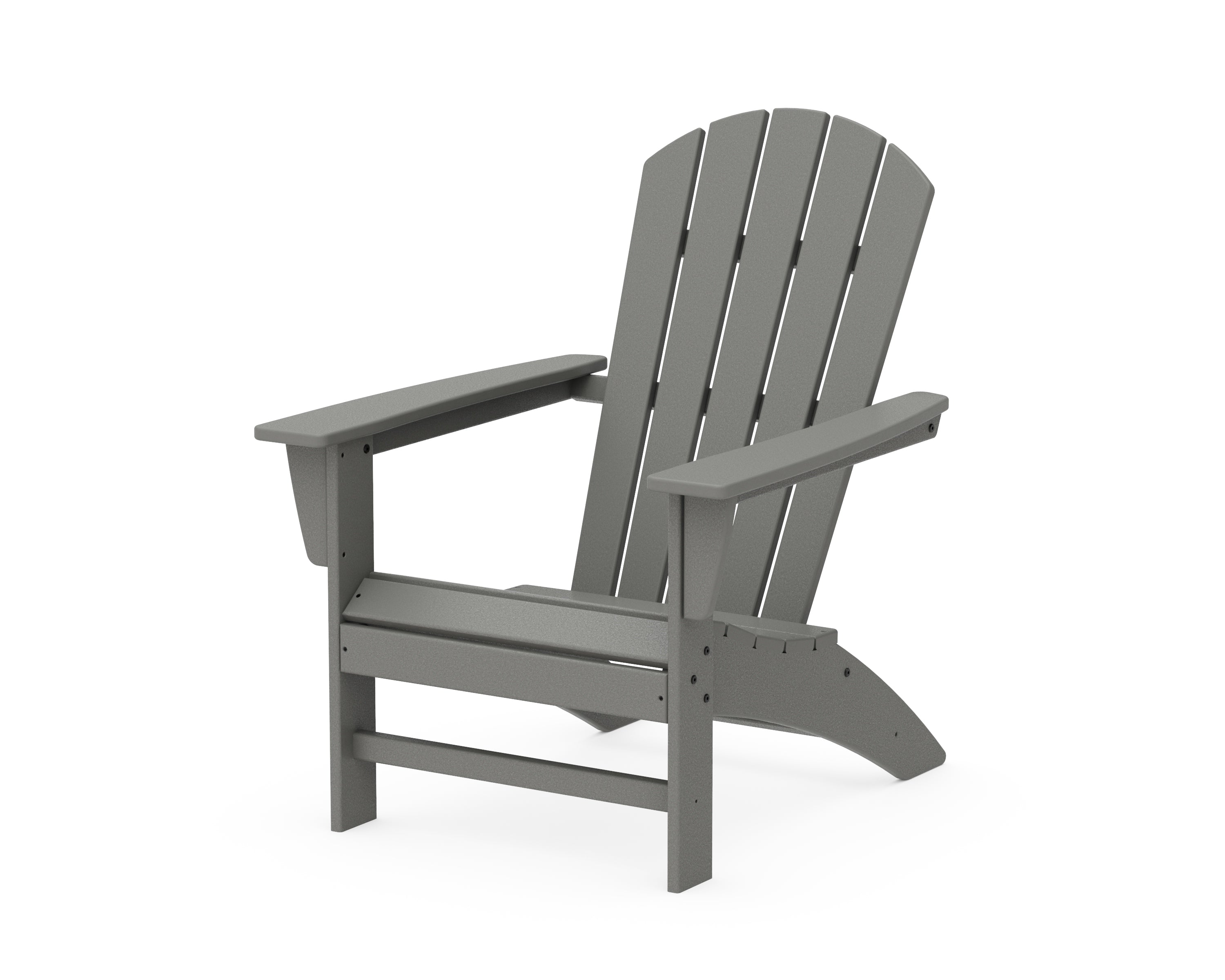 POLYWOOD® Nautical Adirondack Chair in Slate Grey