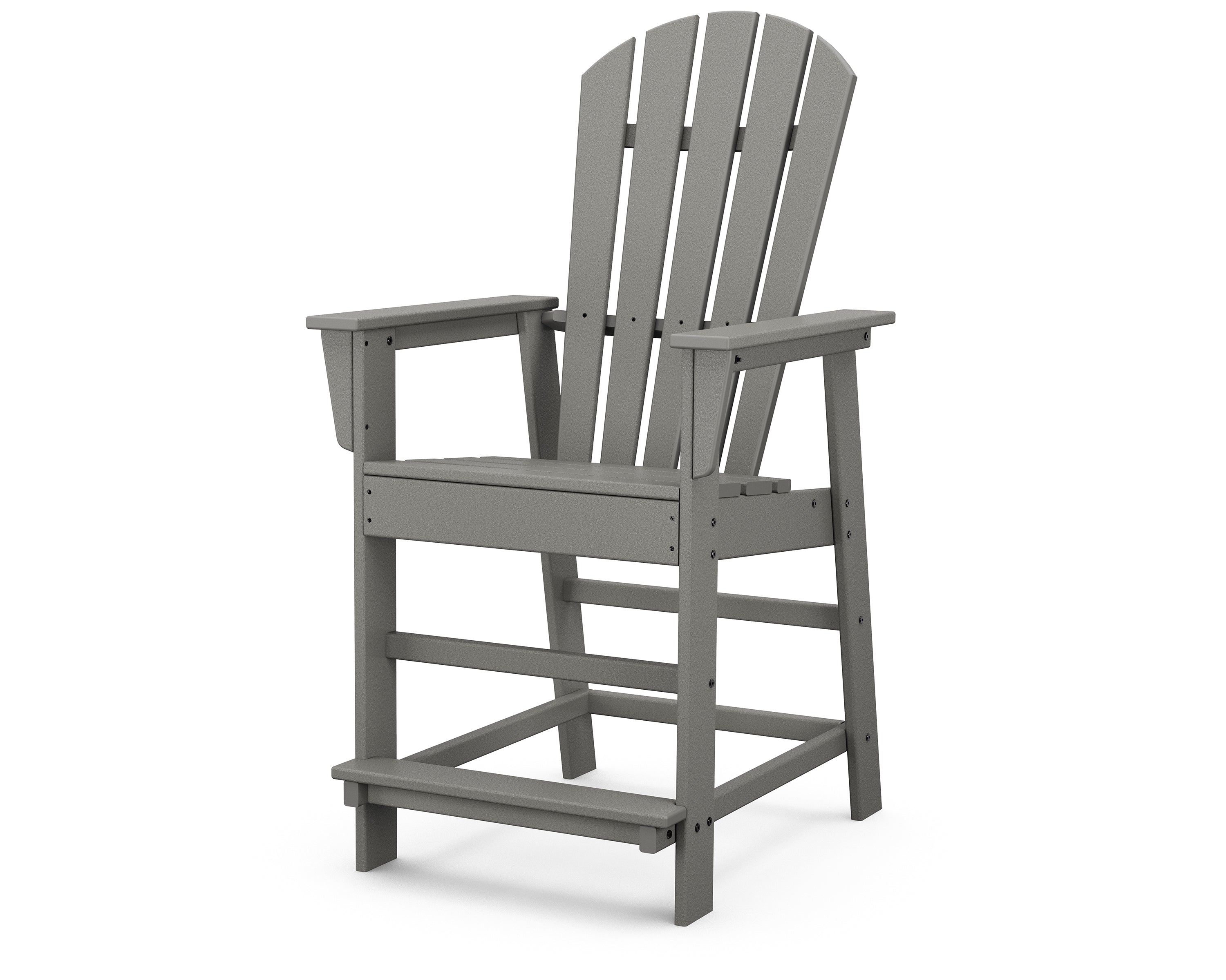 POLYWOOD® South Beach Counter Chair in Slate Grey