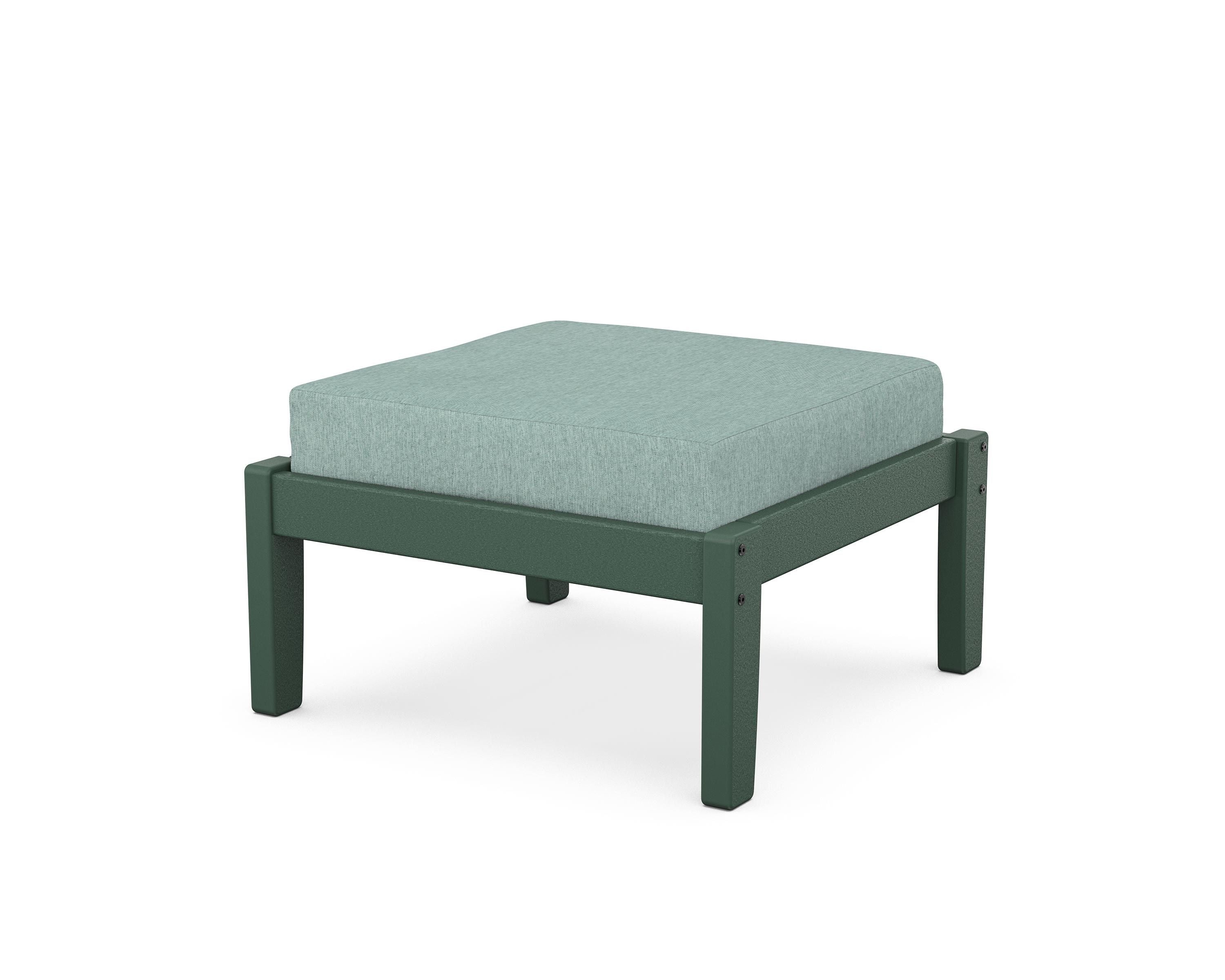 Unbranded Deep Seating Ottoman in Green / Glacier Spa