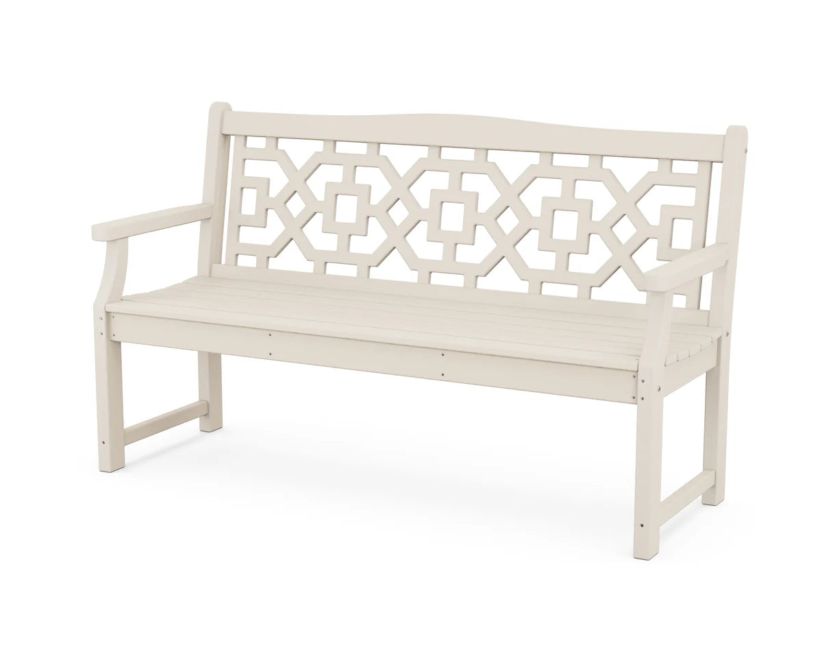 Chinoiserie 60" Garden Bench
