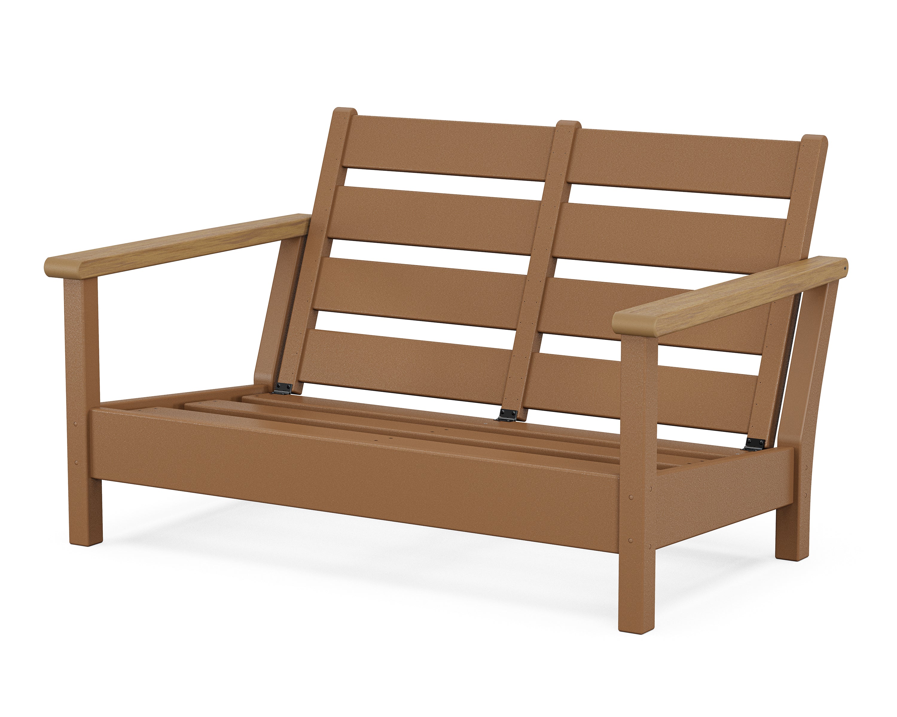 POLYWOOD® Harbour Loveseat Frame in Teak / Natural