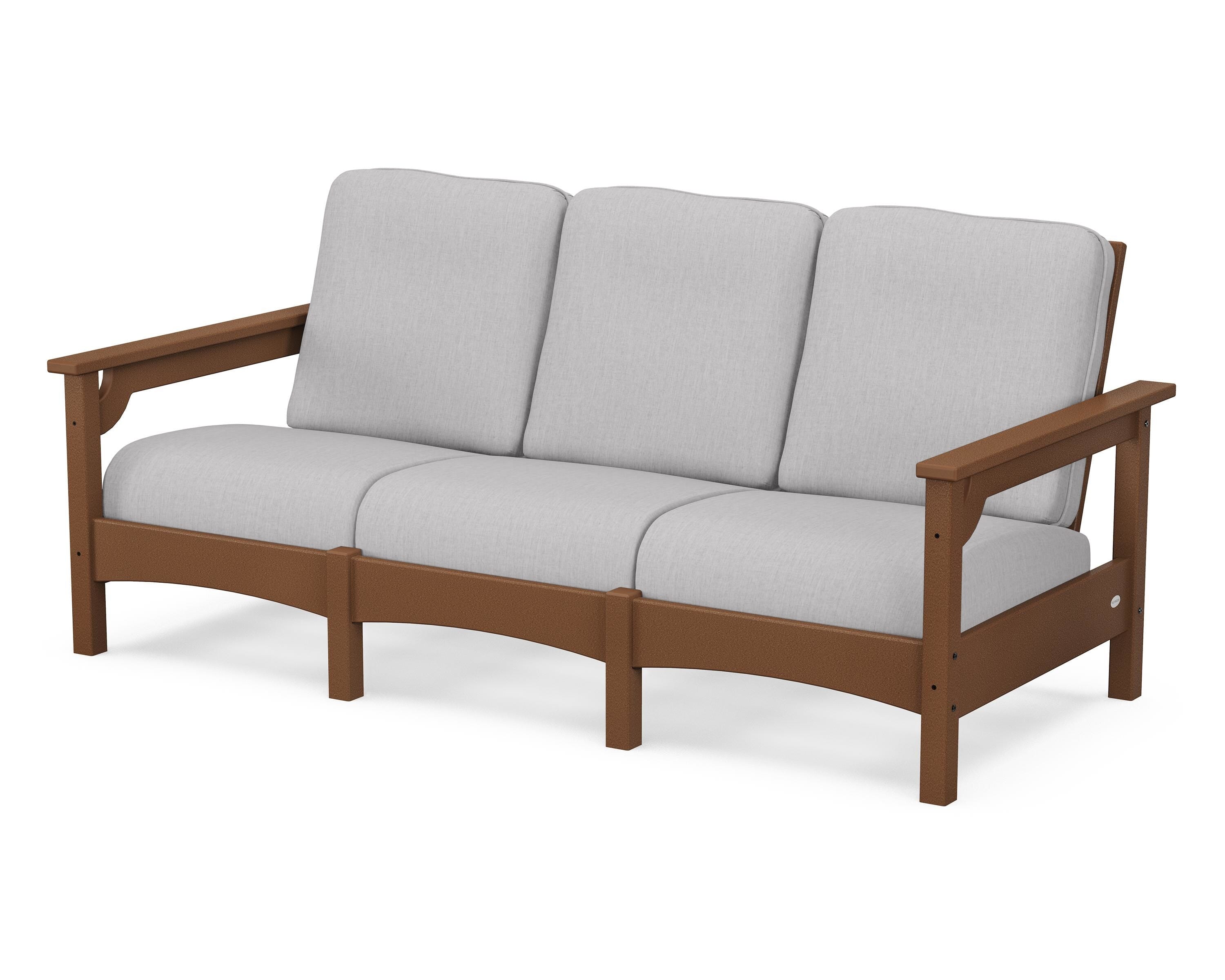 POLYWOOD® Club Sofa in Teak / Granite