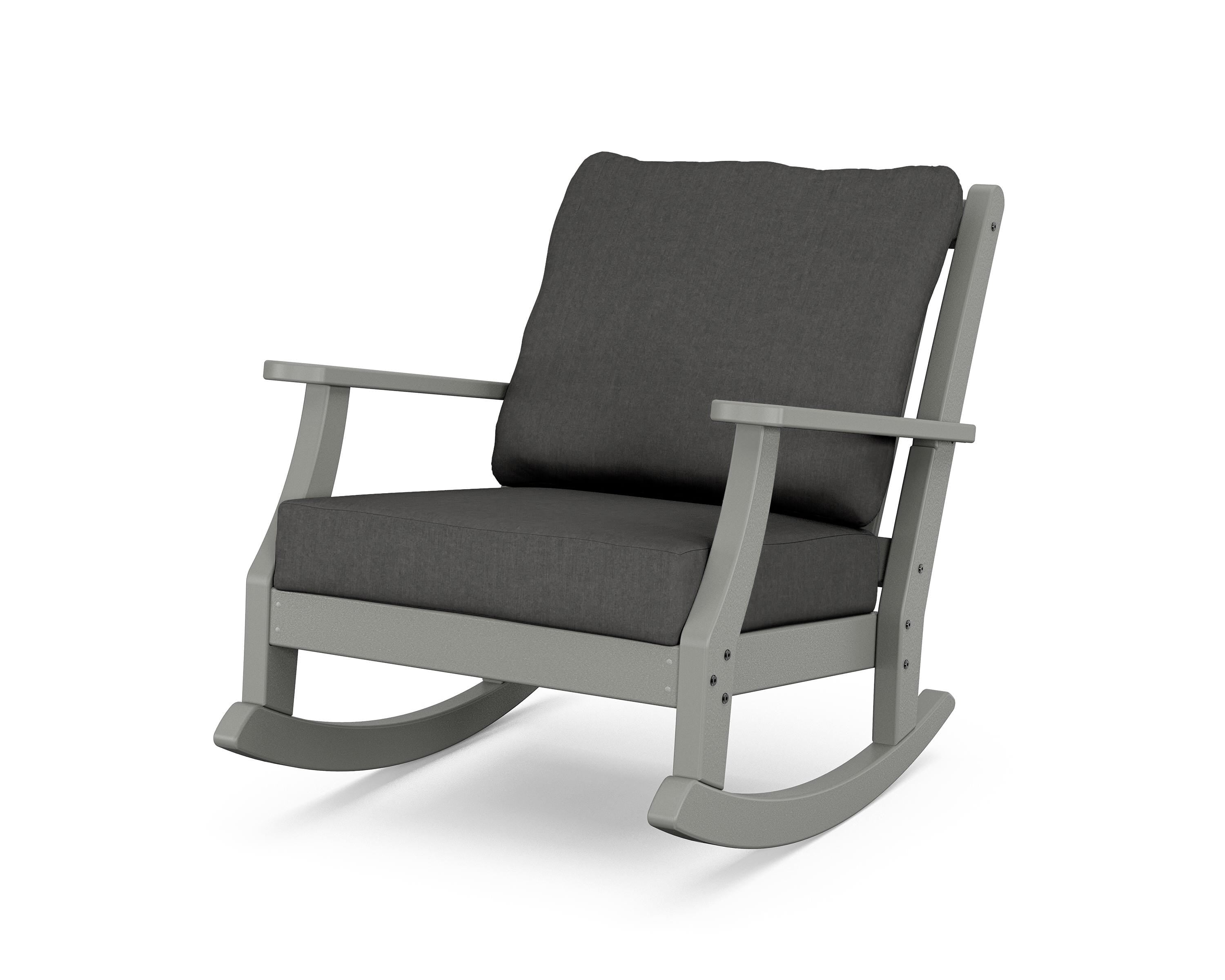 Country Living Wovendale Deep Seating Rocking Chair in Slate Grey / Spectrum Carbon